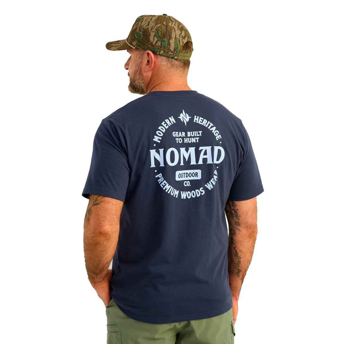 Nomad Mens Short Sleeve Performance Tee Hunting T Shirt for - Premium Selection Official Imagery - 1