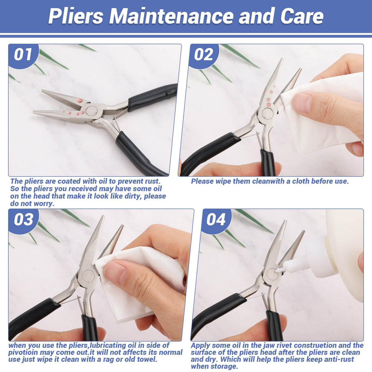 10 Pieces Jewelry Pliers Tools Set Jewelry Making Tools - shynek Official Imagery - 7