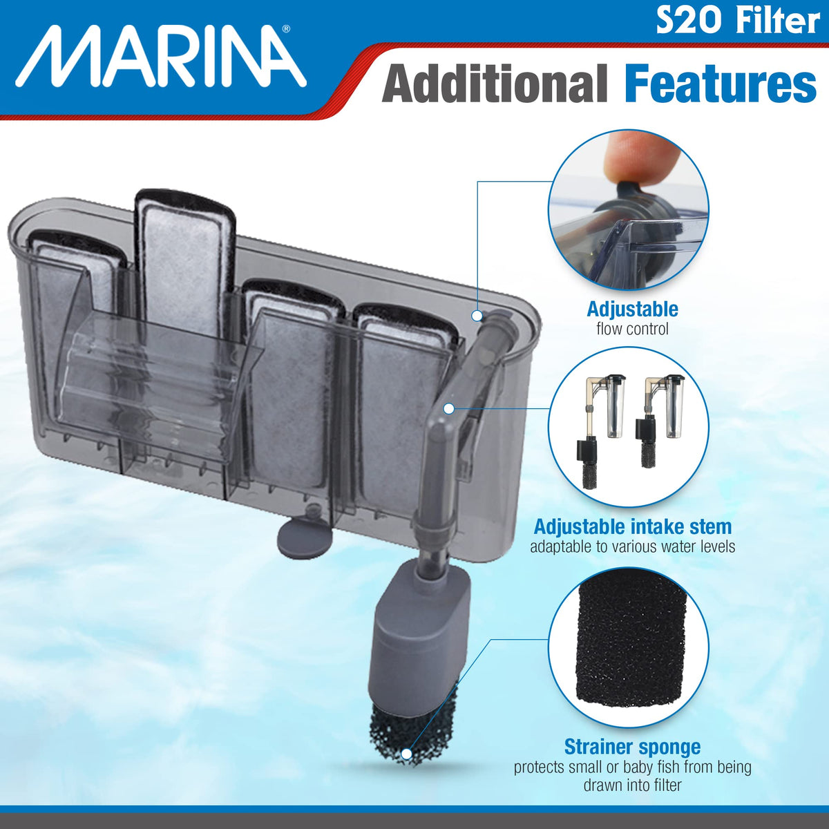 Marina S20 Power Filter Grey - Marina Official Imagery - 5