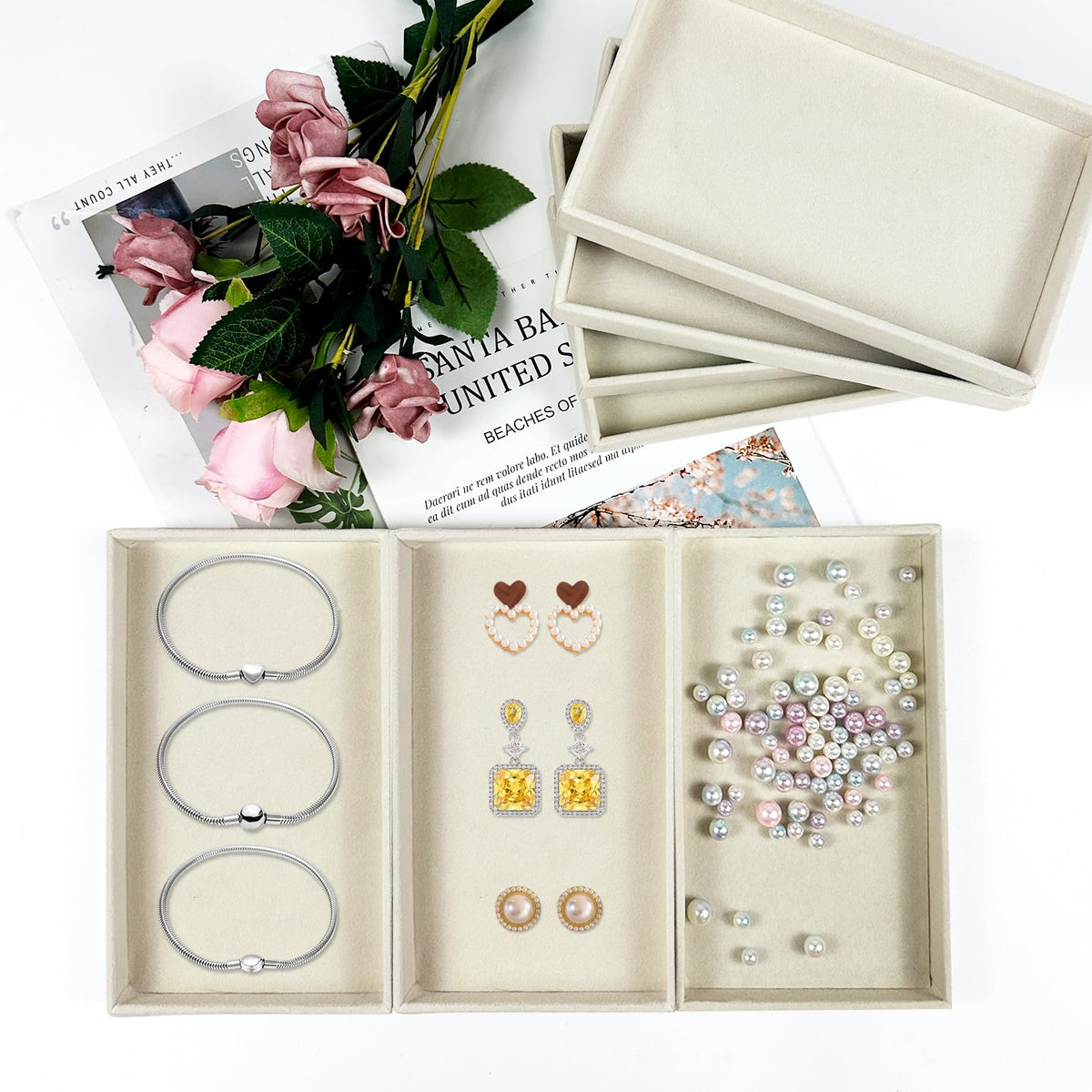 12 Pack Velvet Jewelry Trays 8 3x5x1 Inches Premium - Rainmae Official Imagery - 8