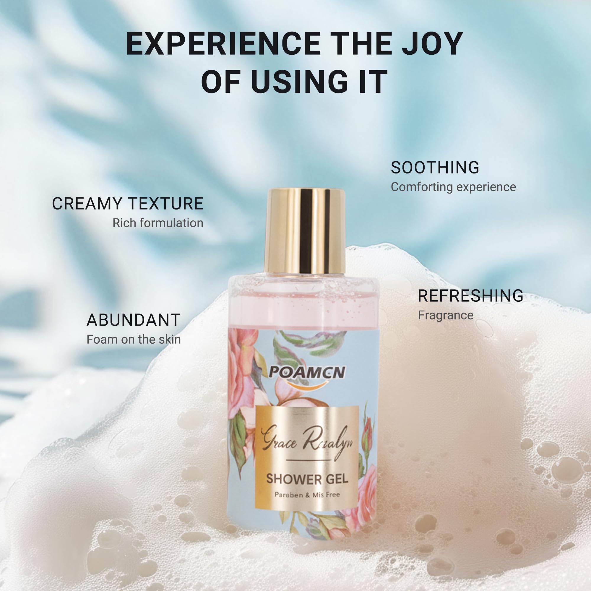 Bath and Body Gift Set Home Spa Gift Set for Women Rose - poamcn Official Imagery - 4