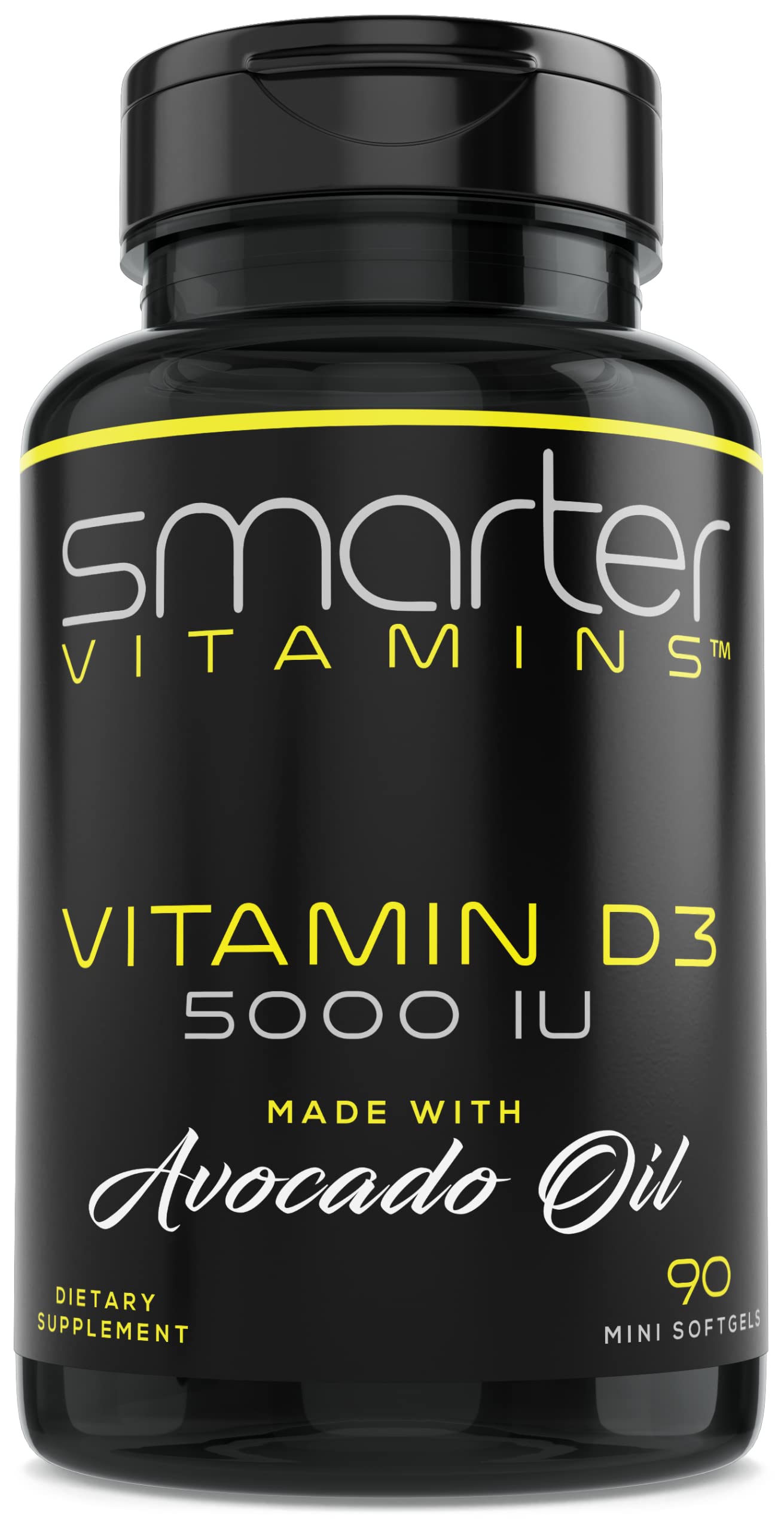 3 Pack Vitamin D3 5000 IU with Avocado Oil 125 mcg 270 Mini - SmarterVitamins Official Imagery - 8
