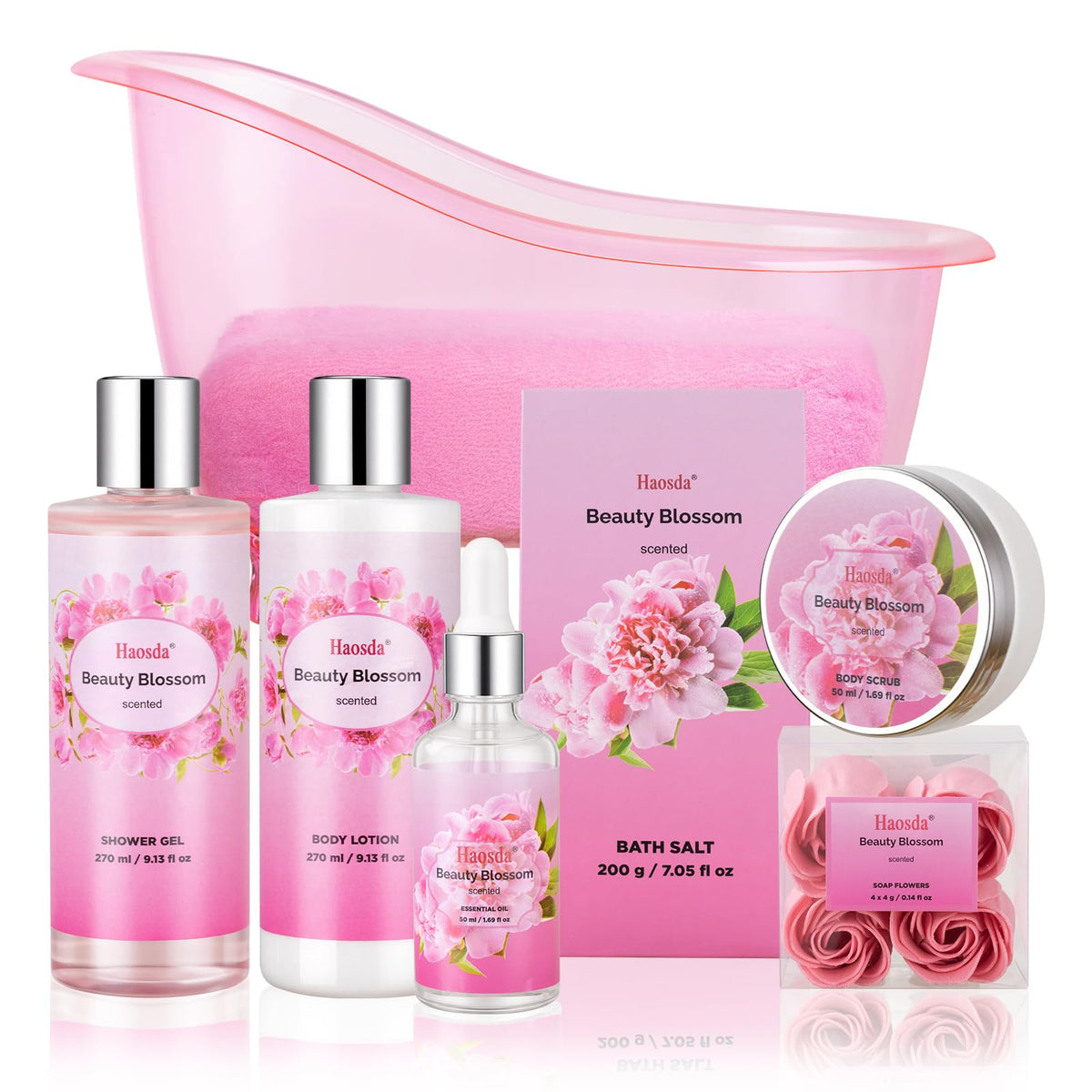 Bath Set Spa Gifts for Women Mothers Day Gifts Basket - Haosda Official Imagery - 3