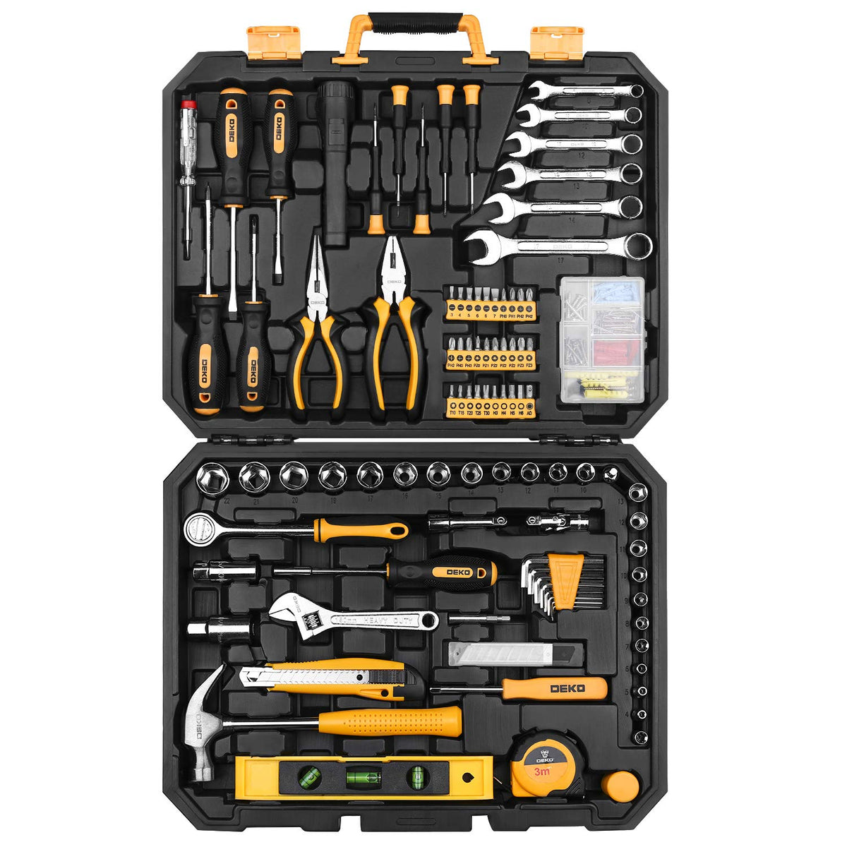 DEKOPRO 208 Piece Tool Set General Household Hand Tool Kit - DEKOPRO Official Imagery - 5
