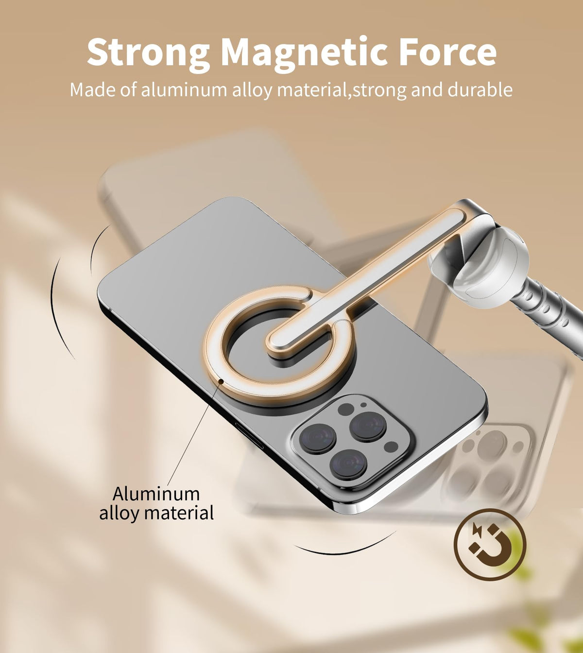 TONEOF 68 Magnetic Aluminum Phone Tripod Selfie Stick for - TONEOF Official Imagery - 4