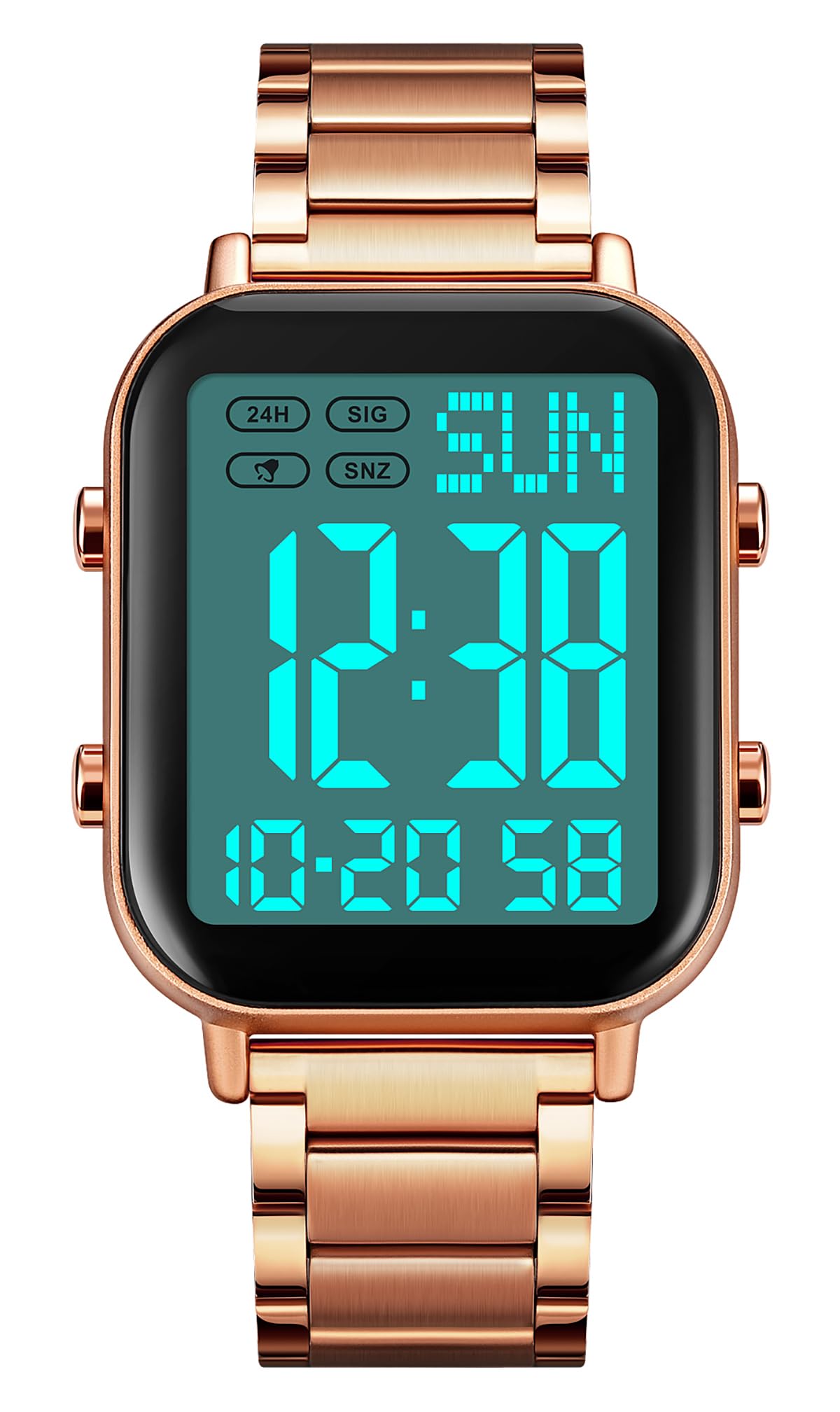 FANMIS Men s Digital Watch Stainless Steel Big Numbers - FANMIS Official Imagery - 3