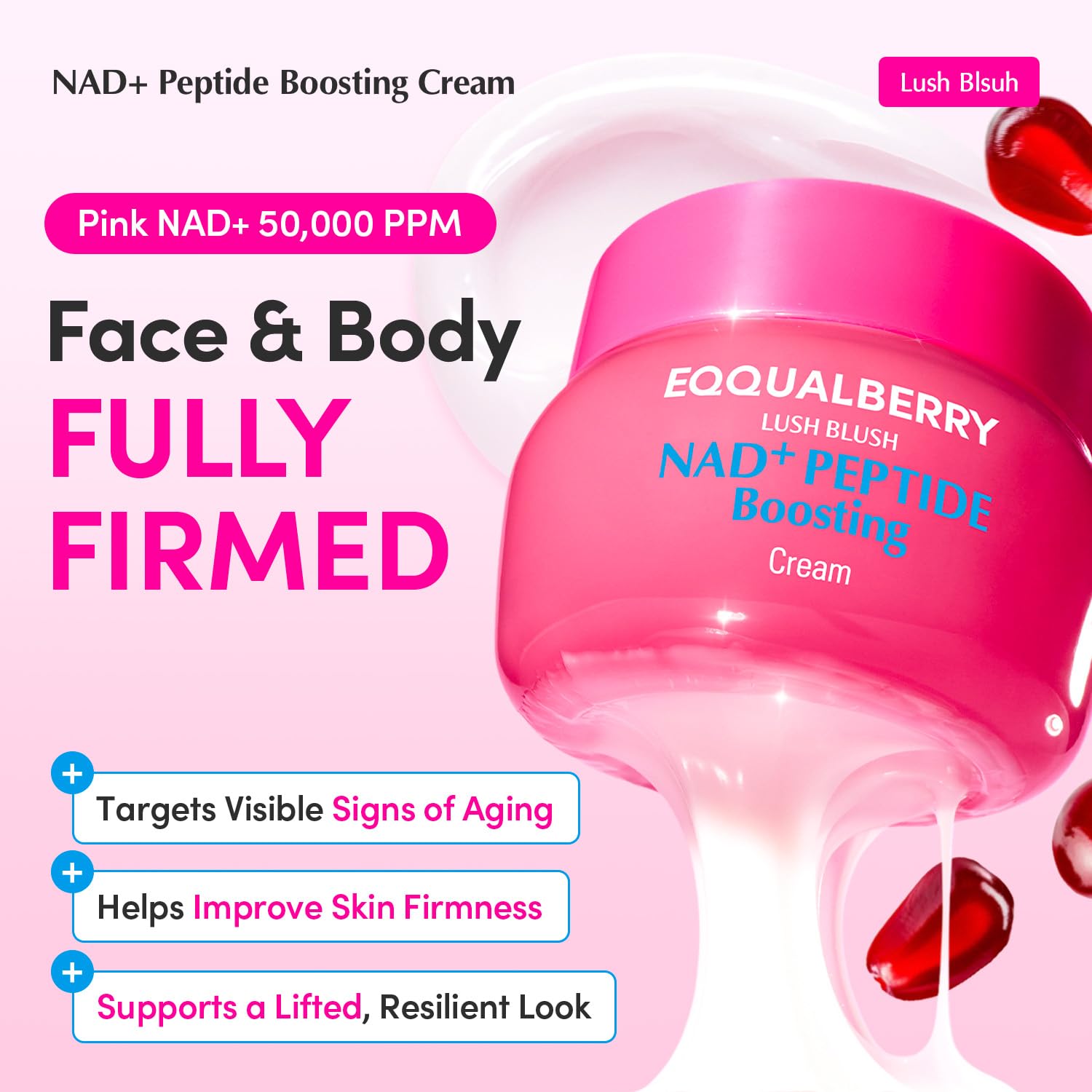 EQQUALBERRY NAD+ Peptide Boosting Cream – NAD+ 5% &amp; 13 - EQQUALBERRY