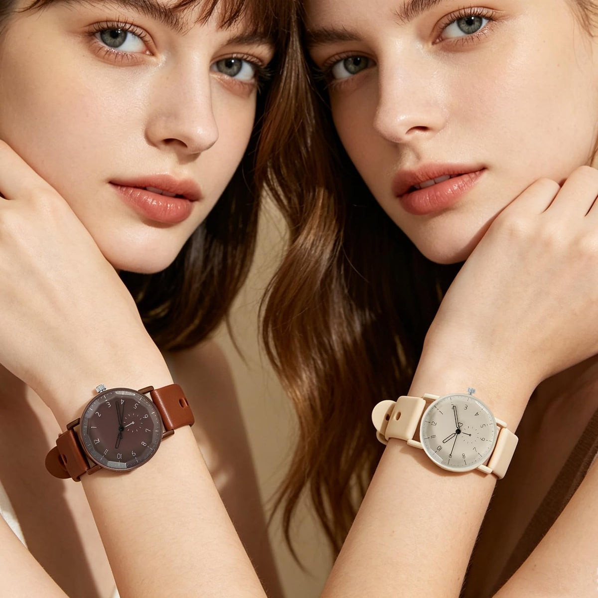6 Pack Women Silicone Rubber Band Watches Set Geneva Watch - haodmius Official Imagery - 6