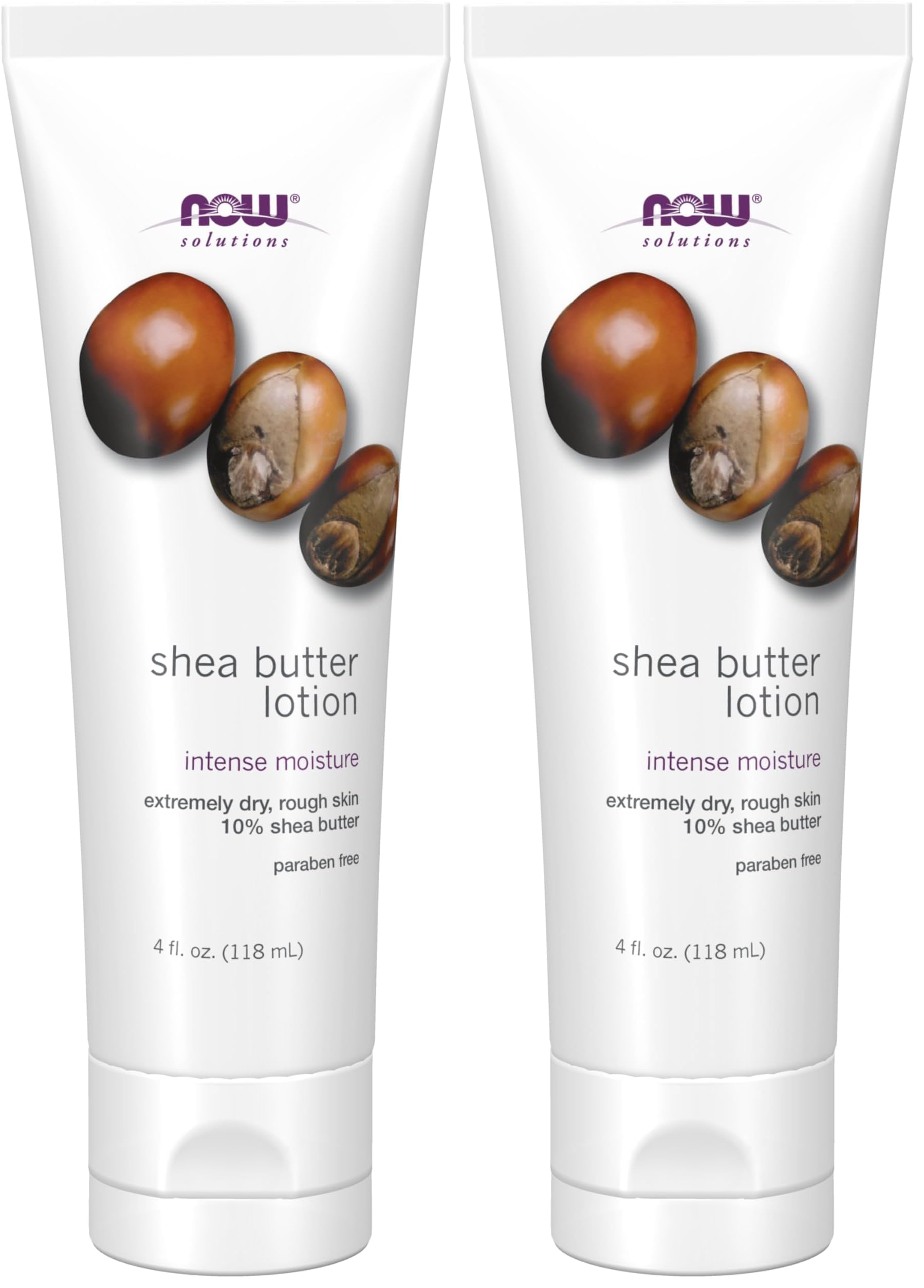 NOW Solutions, Shea Butter Lotion, Moisturizing Dry Rough Skin, - NOW
