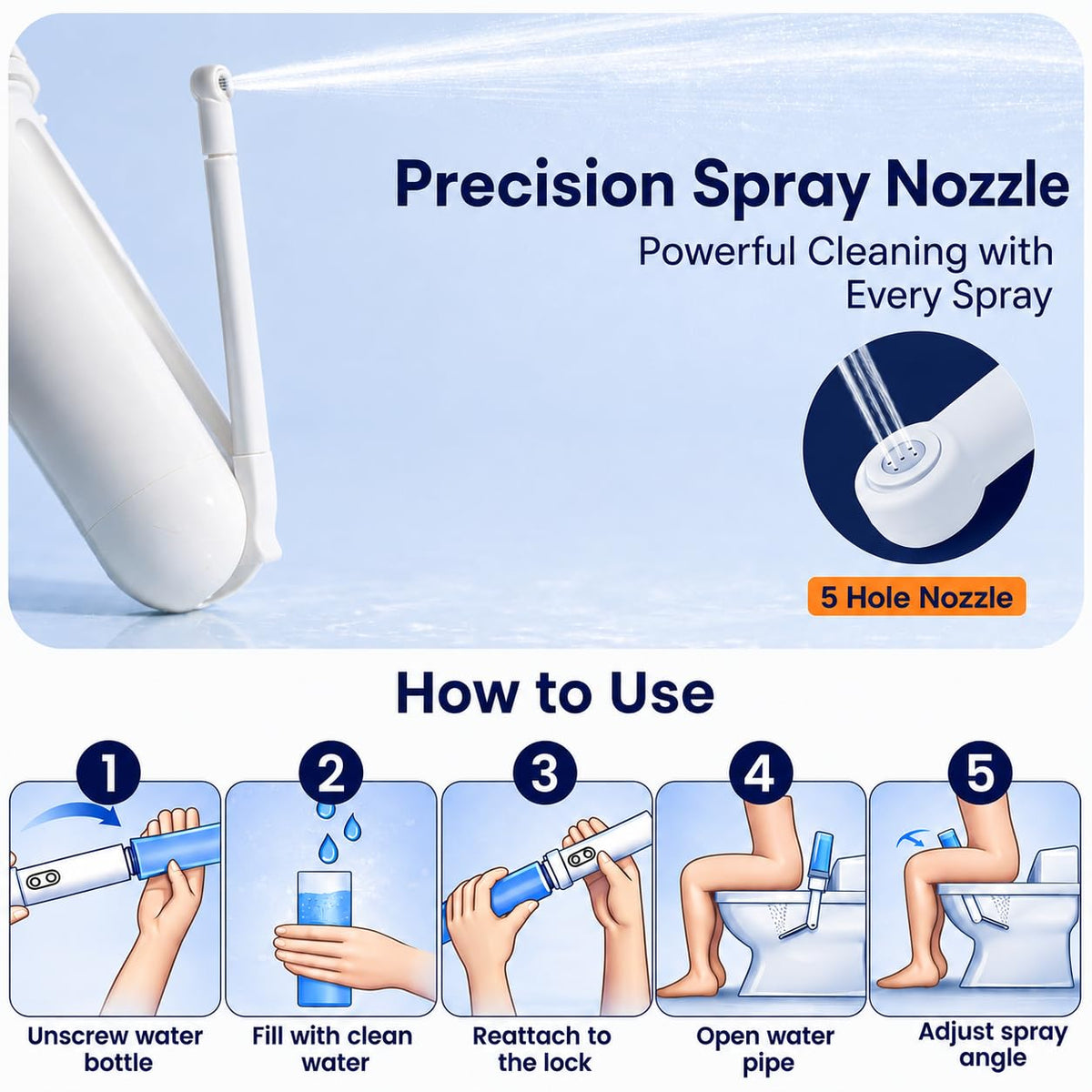 Portable Electric Travel Bidet Rechargeable Personal - Premium Selection Official Imagery - 6