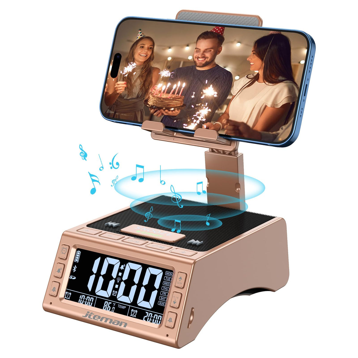 JTEMAN Gifts for Men Women Cell Phone Stand with Wireless - JTEMAN Official Imagery - 2