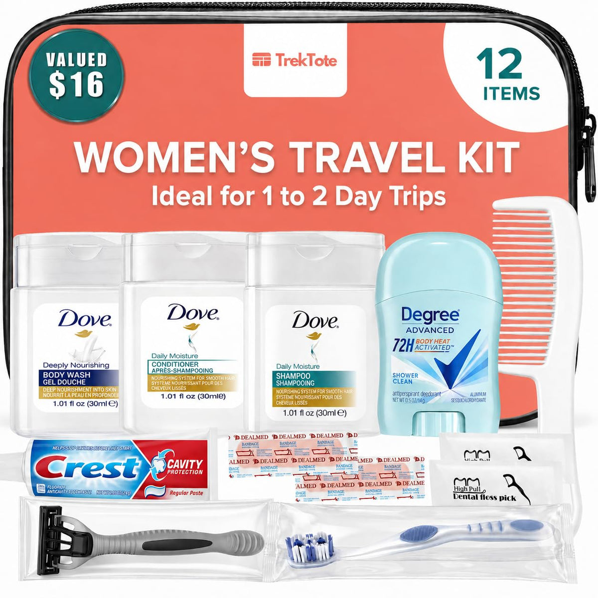 Bulk Hygiene Kits for Women Premium Name Brand Outreach - TREKTOTE Official Imagery - 5