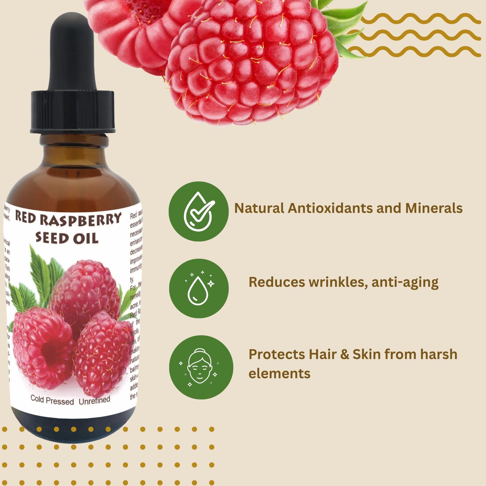 Best Nature's Cosmetics Best Nature's Red Raspberry Seed Oil – 100% Pure, - Best Nature's Cosmetics Official Product View 6