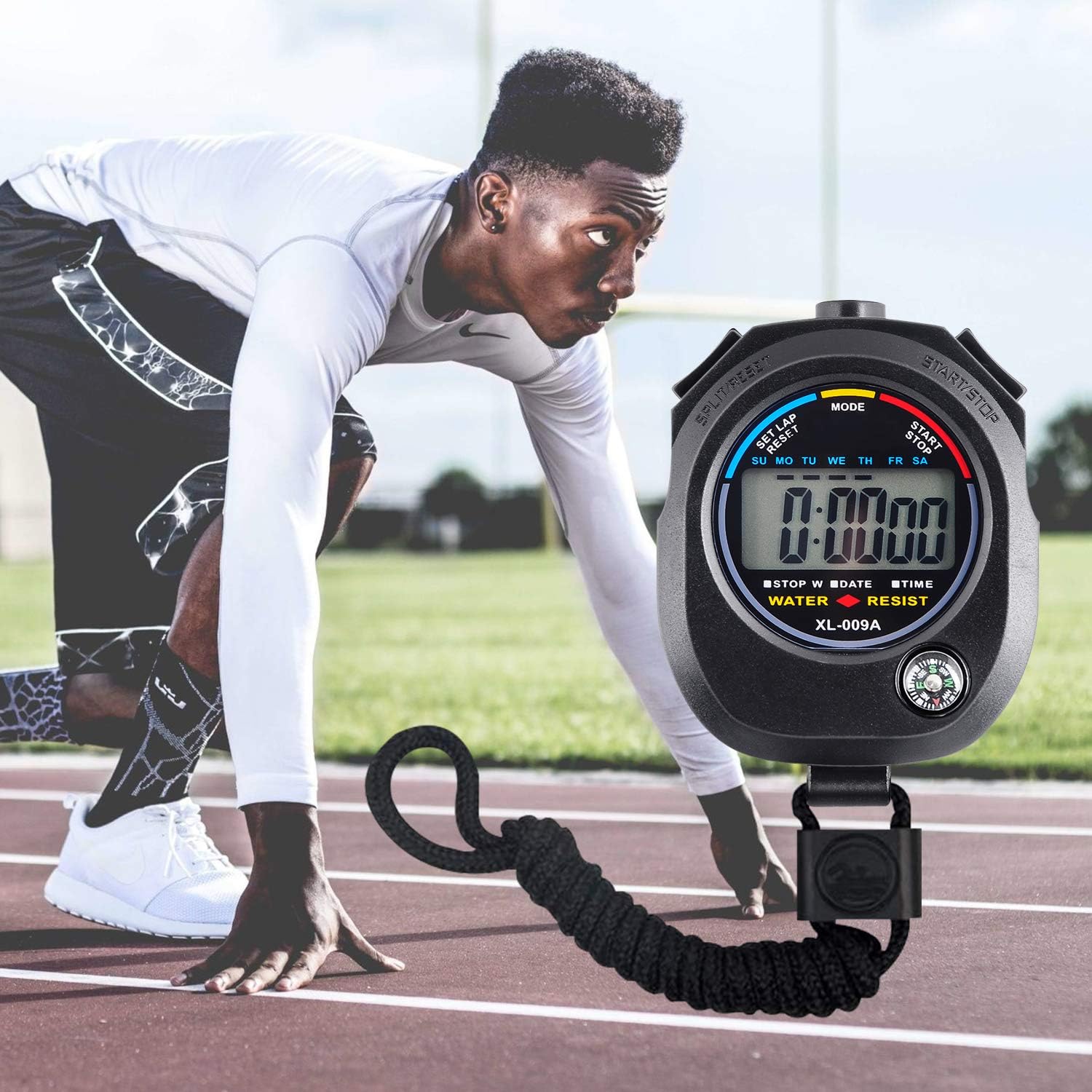 KingL Digital Stopwatch Timer - Interval Timer with Large Display. - View 4