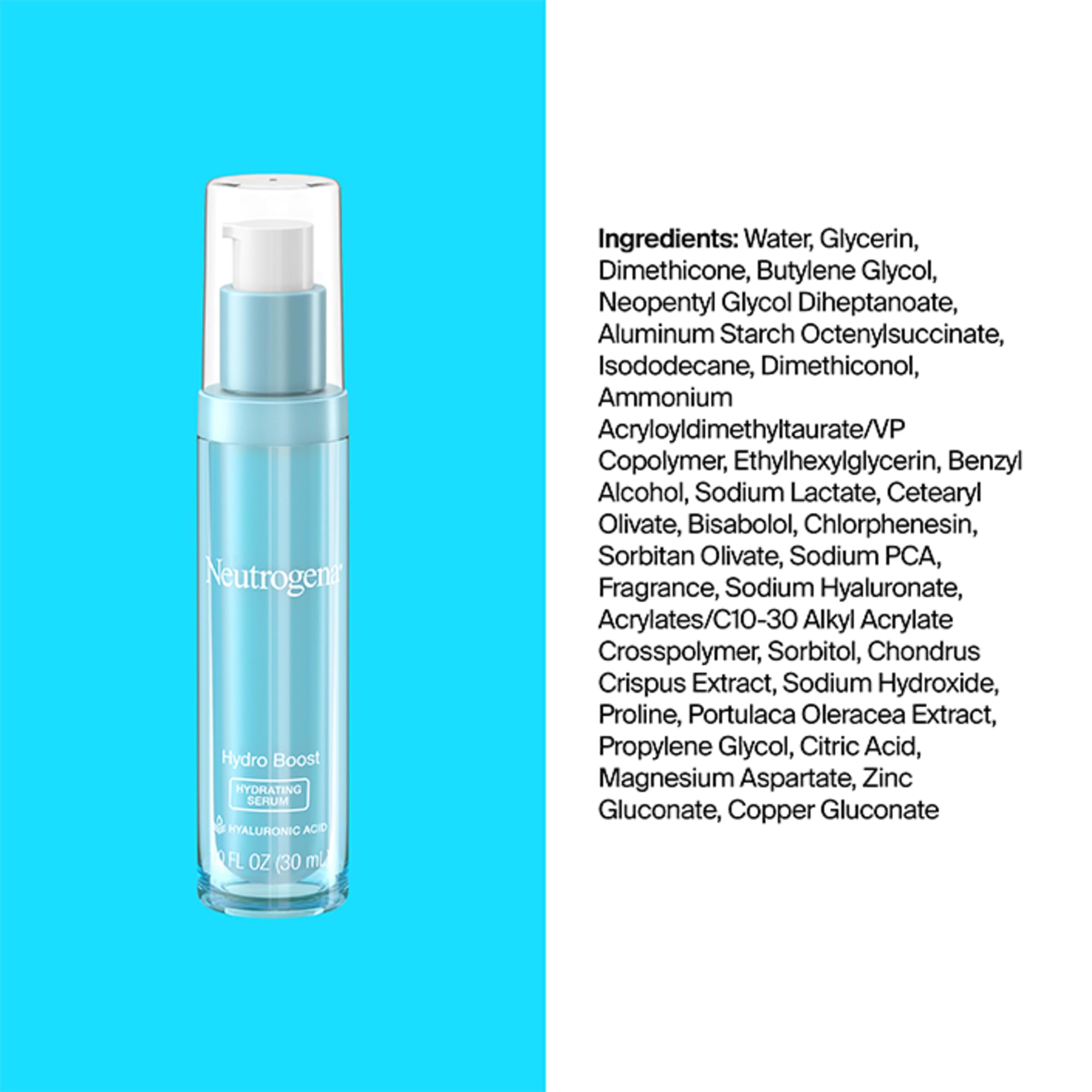 Neutrogena Hydro Boost Hydrating Serum with Hyaluronic Acid, 1 - 4.6               4.6 out of 5 stars