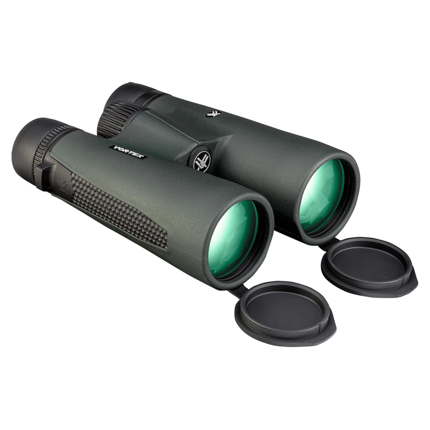 Elefair Vortex Triumph HD 12x50 binoculars with shock-resistant design and tripod mount capability, featuring large objective lenses.