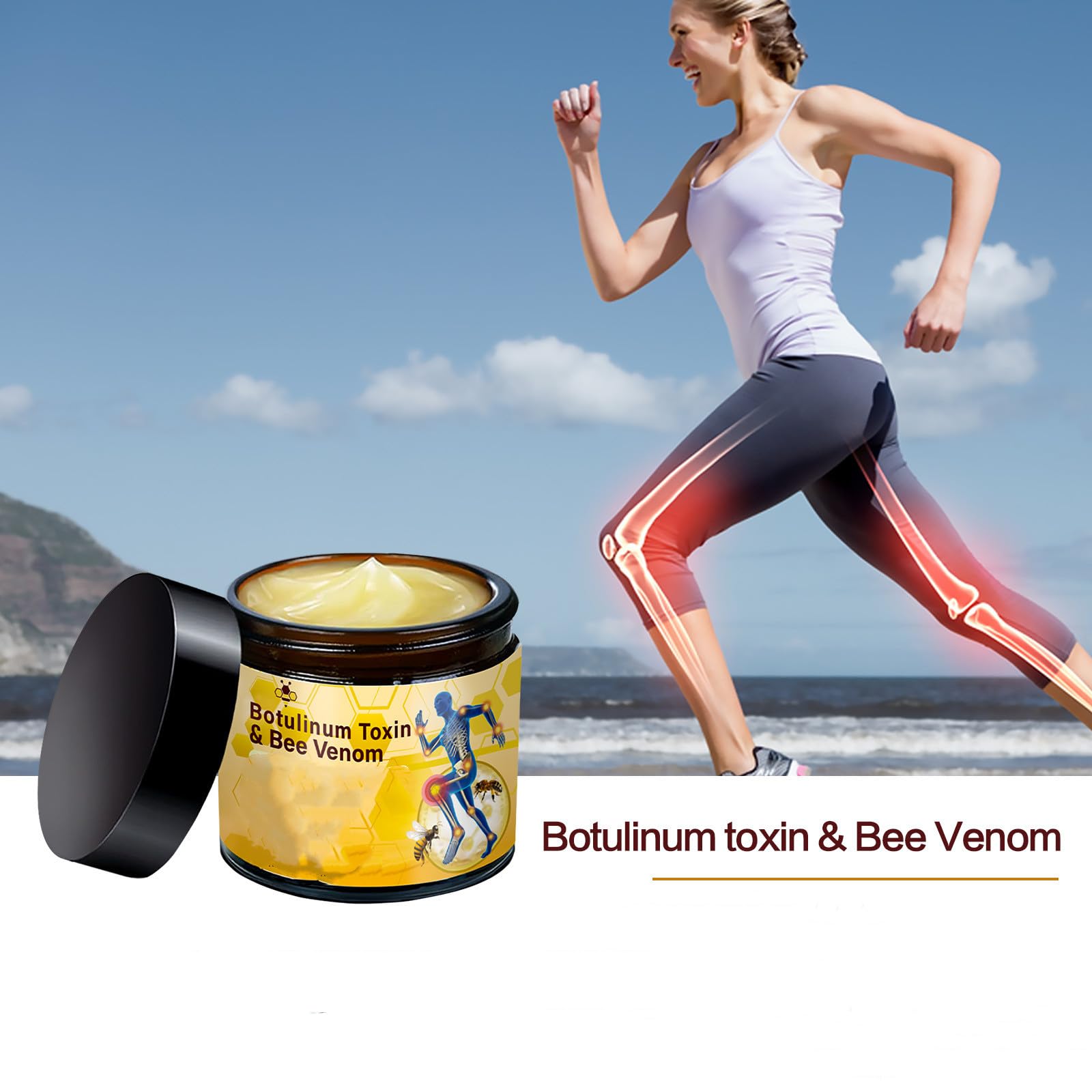 YAMVXIC Bee Venom Joint and Muscle Relief Cream 2-pack, skin moisturizer for soothing joint and muscle discomfort
