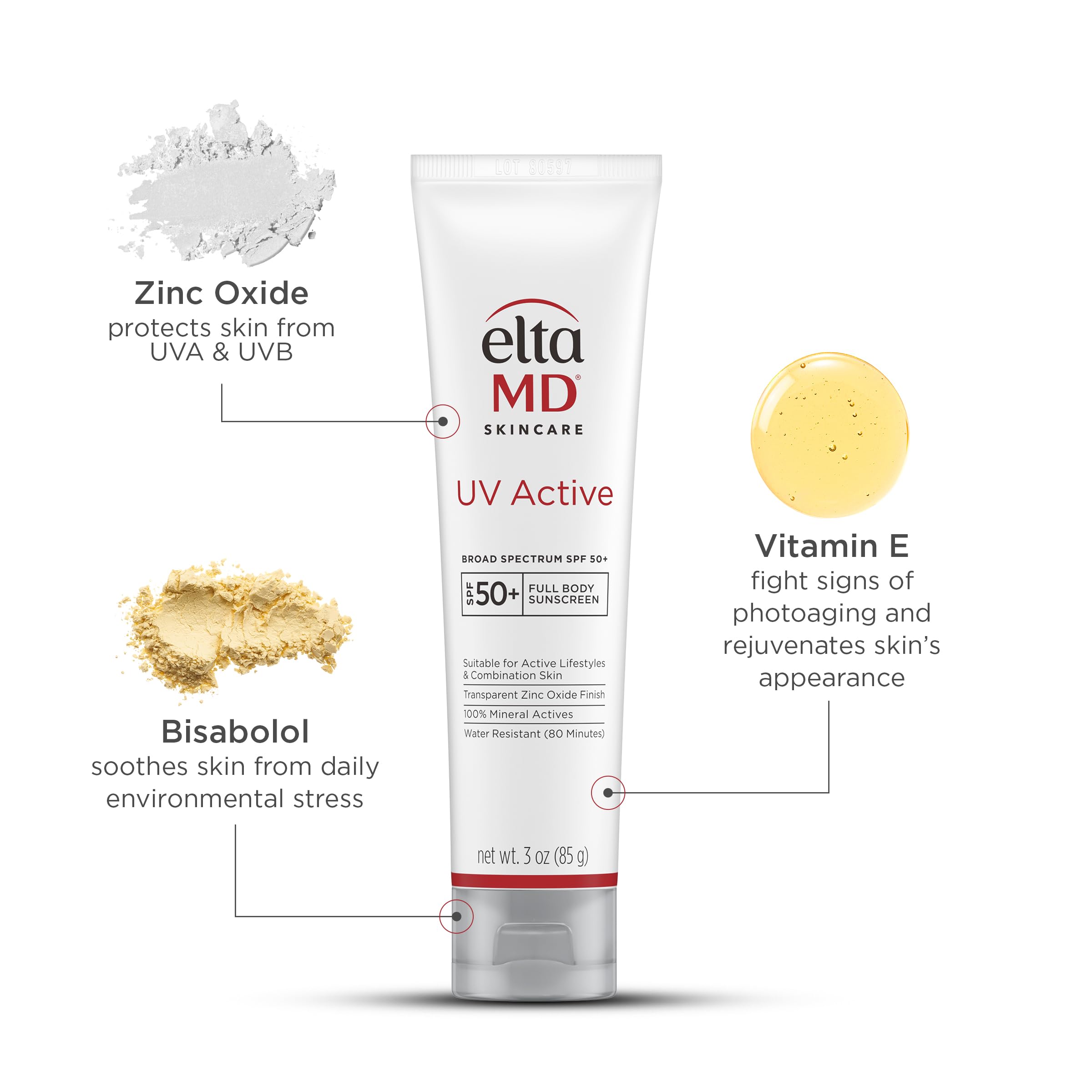 EltaMD UV Active 100 Mineral Sunscreen SPF 50 Full Body - Premium Selection Official Imagery - 8