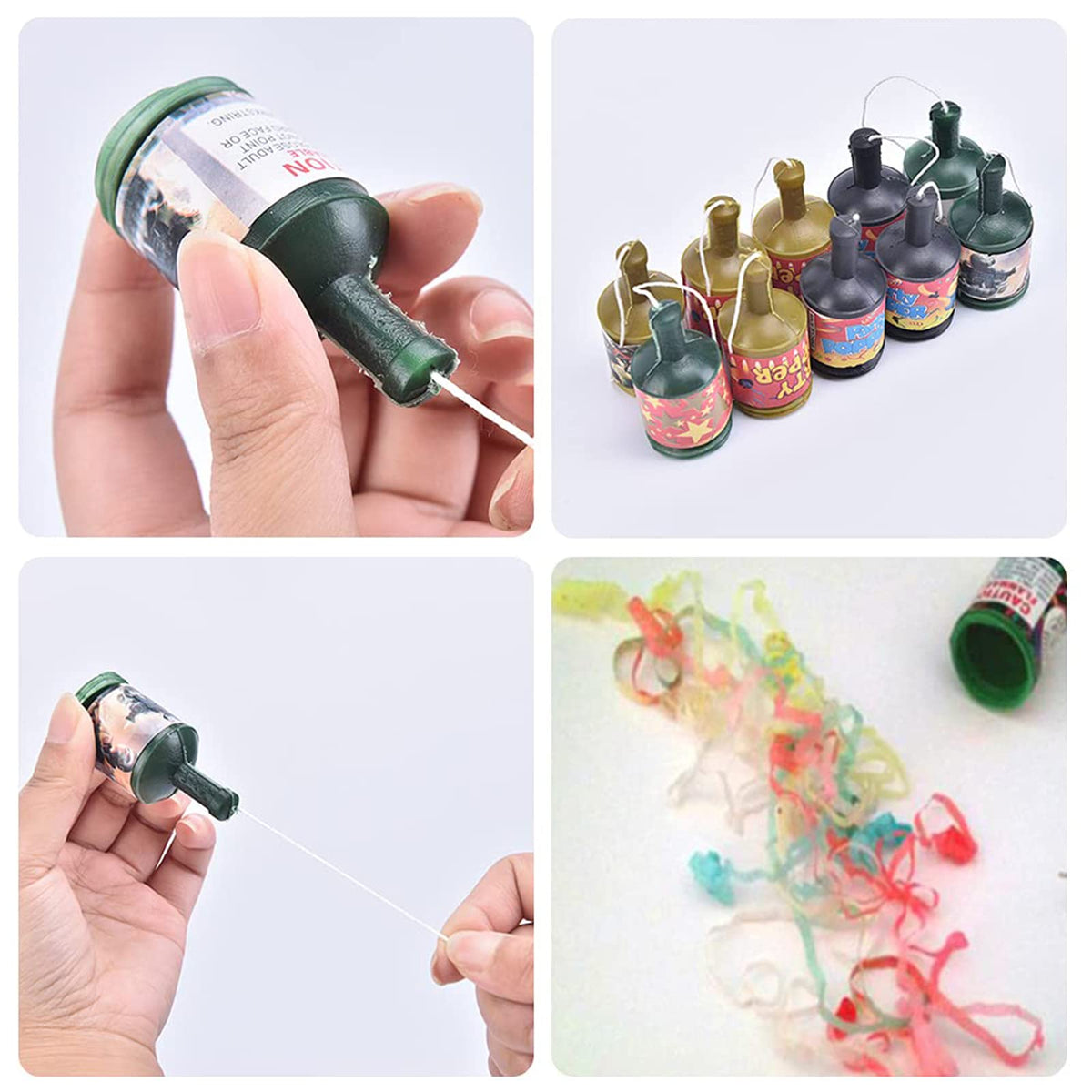50Pcs Mini Confetti Party Poppers for Wedding Birthday - kekafu Official Imagery - 8