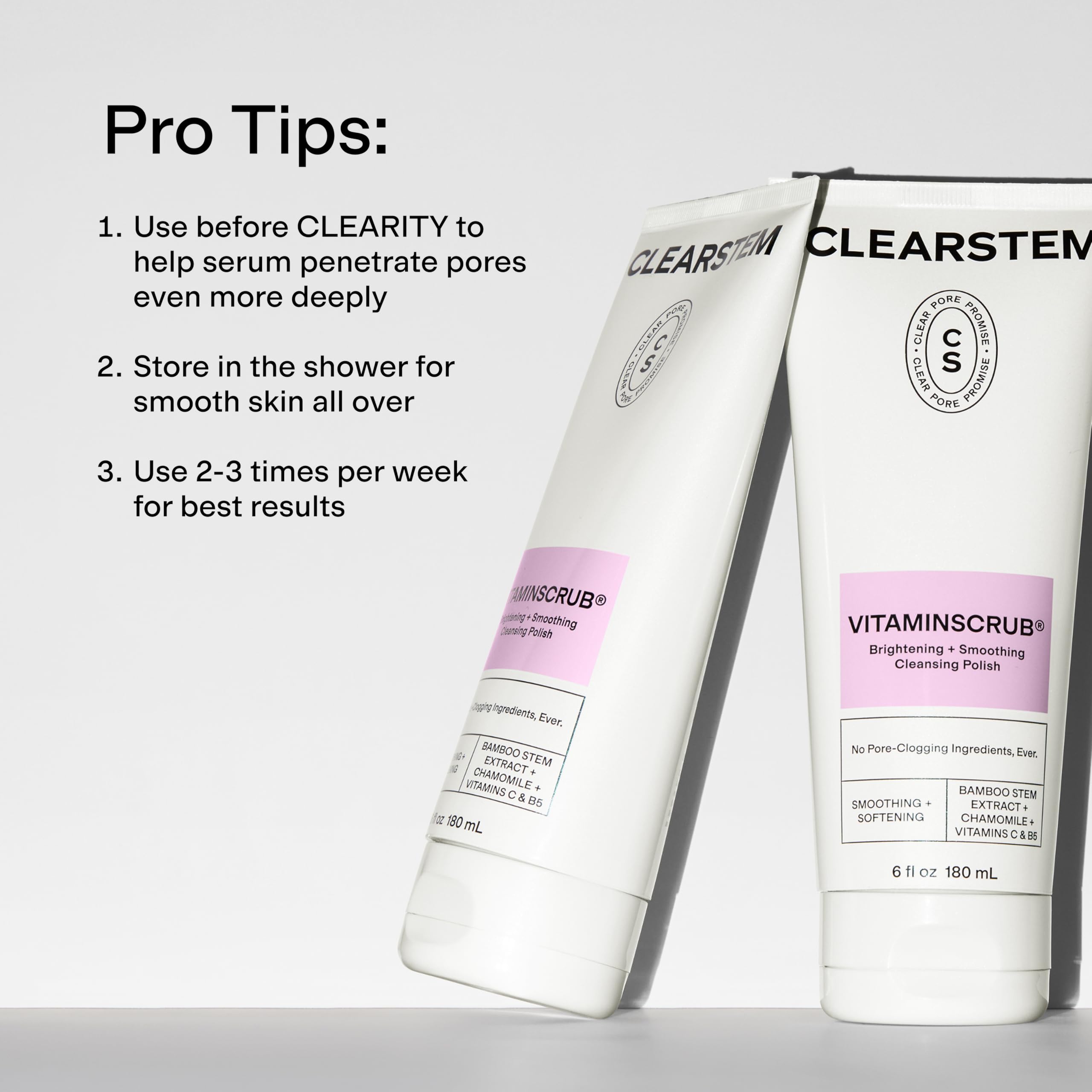 CLEARSTEM - VITAMINSCRUB Antioxidant Infused Scrub - CLEARSTEM Official Product View 6