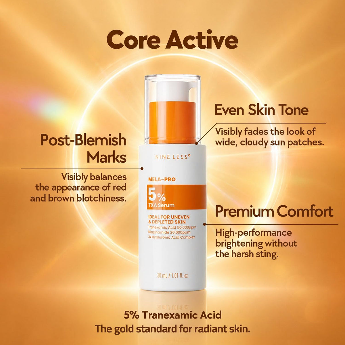 NINELESS MELA PRO 5 Tranexamic Acid Serum Radiance Booster 1 - NINELESS Official Imagery - 6