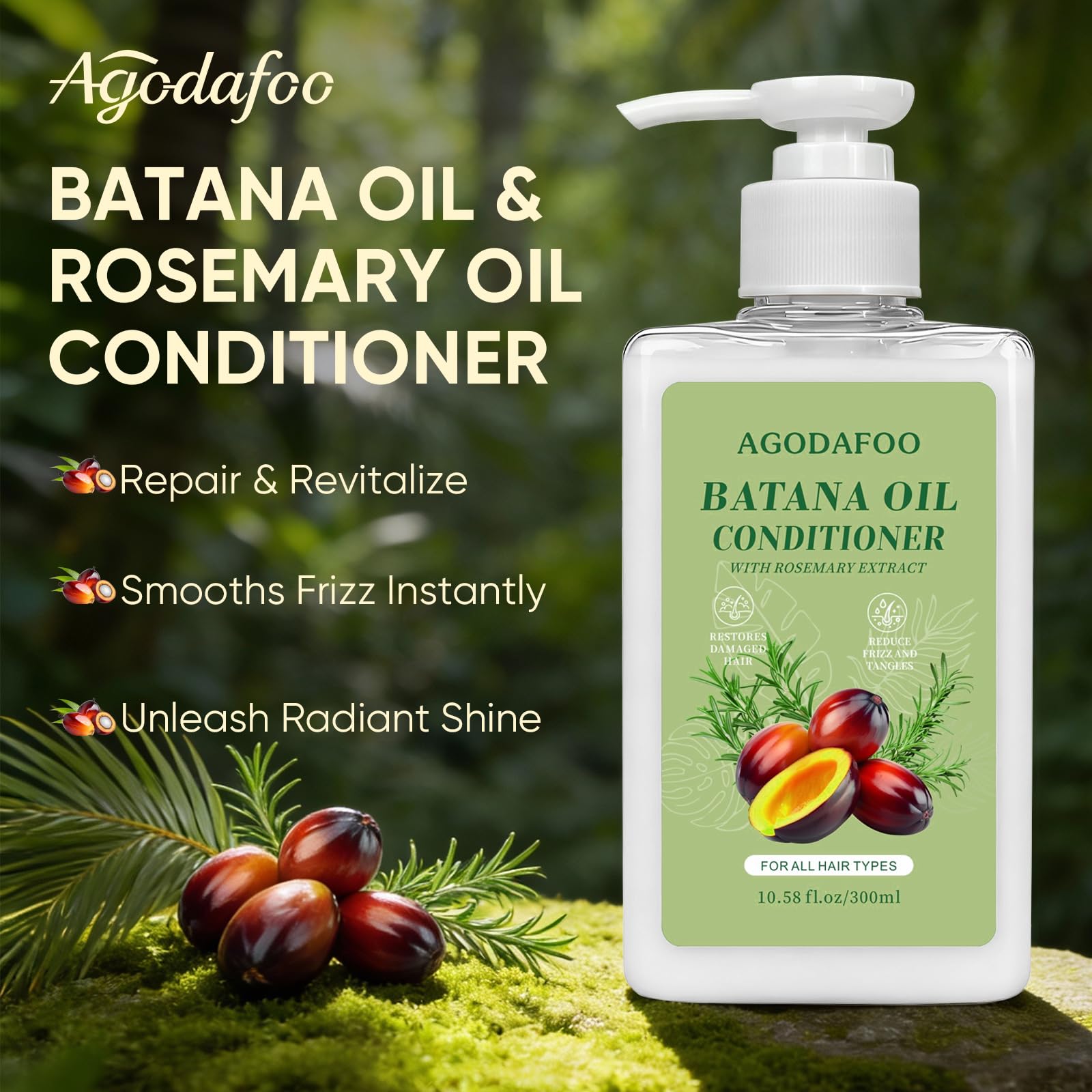 Agodafoo Batana Oil Shampoo and Conditioner Set for Hair Growth, Batana Oil Shampoo - Agodafoo Official Product View 5