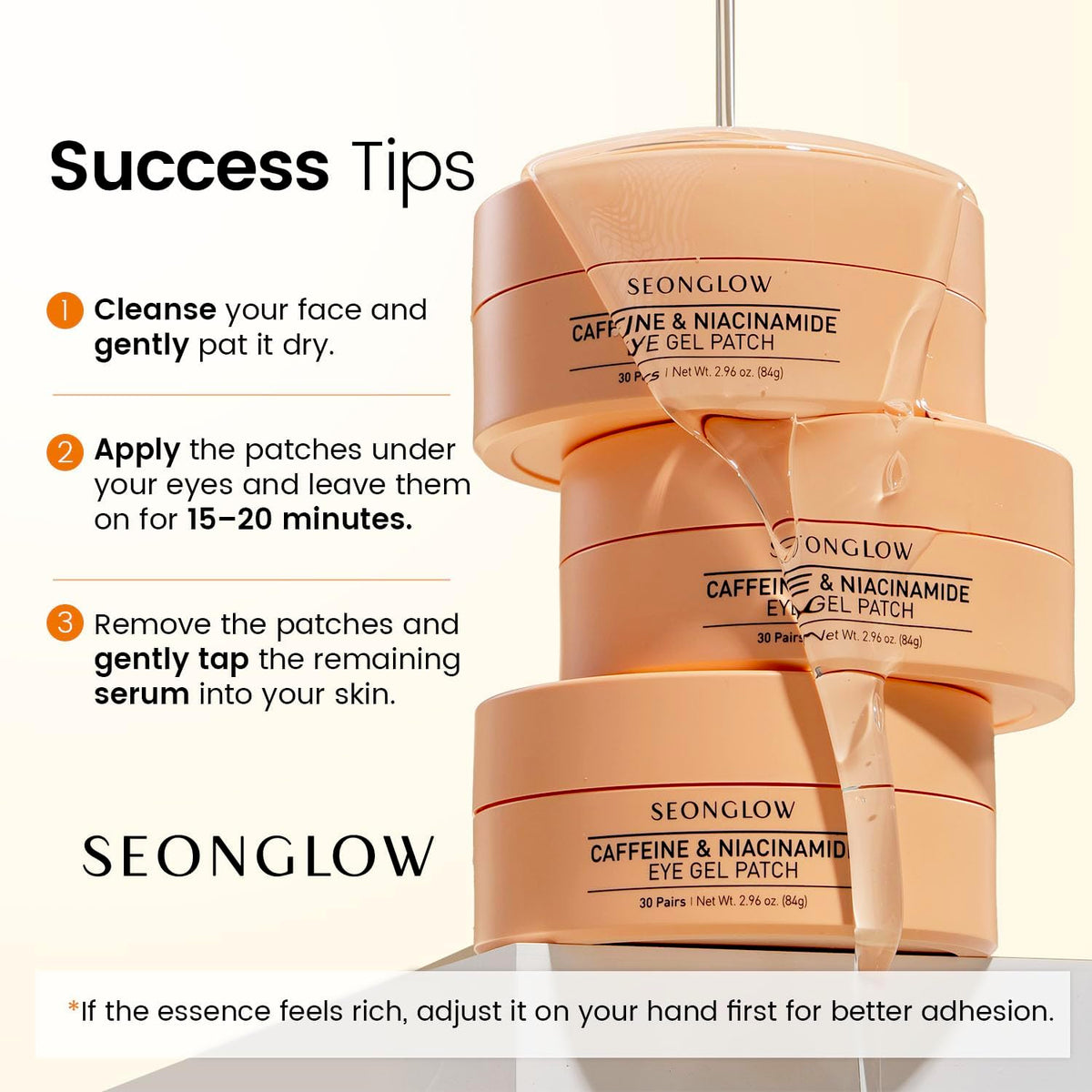 Under Eye Patches for Dark Circles Puffy Eyes Puffiness - SEONGLOW Official Imagery - 8