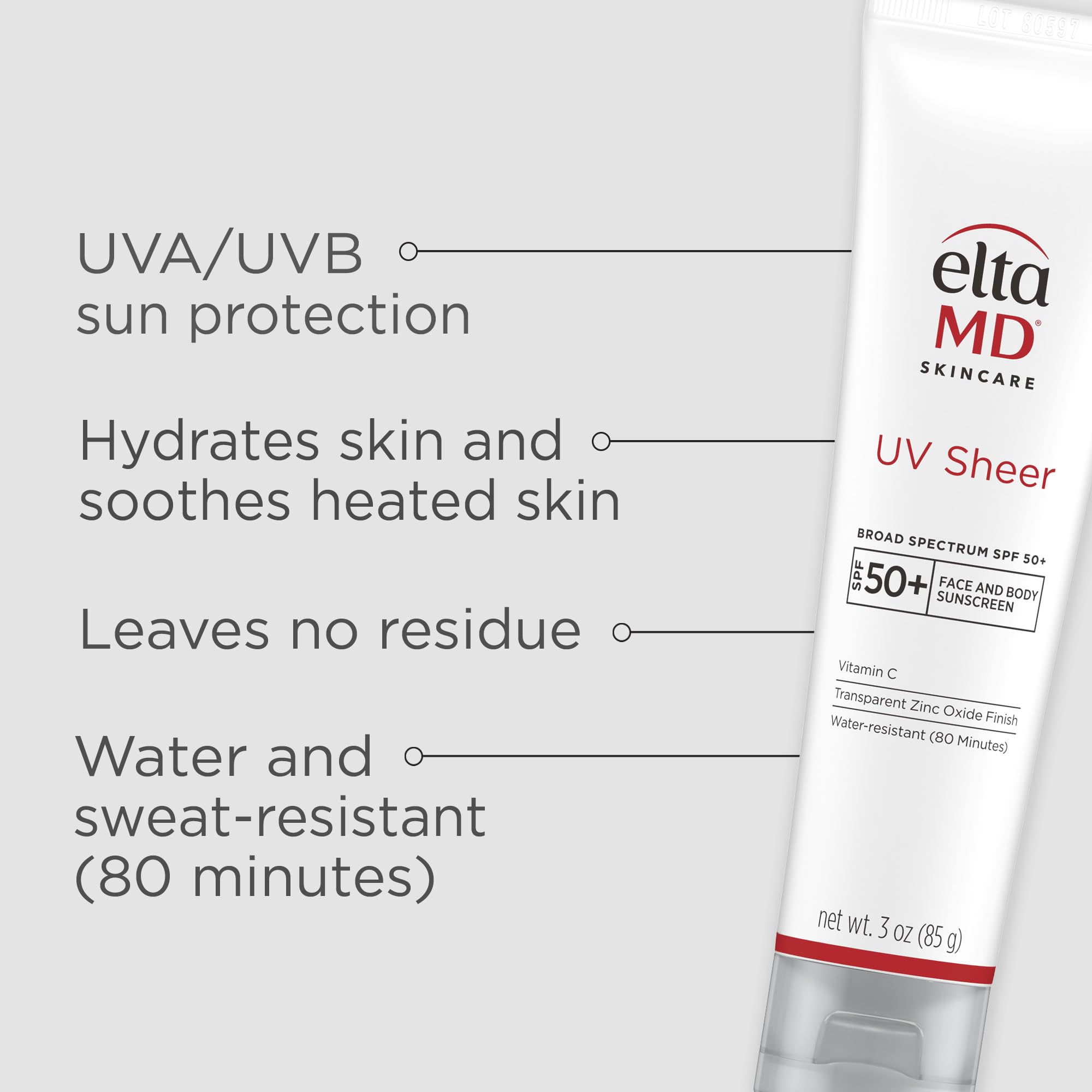 EltaMD UV Sheer Face and Body Sunscreen with Zinc Oxide SPF - EltaMD Official Imagery - 4