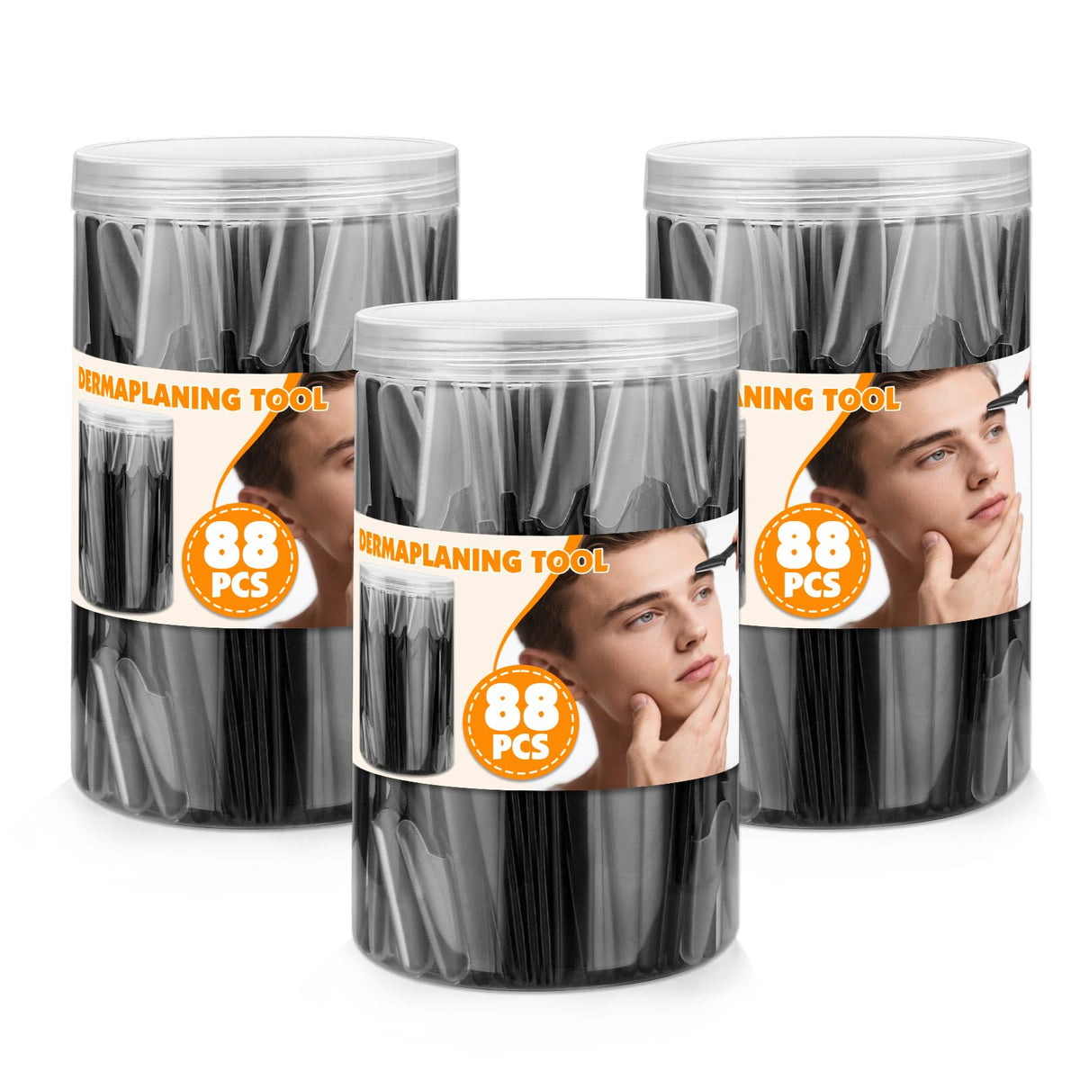 3 Pack Dermaplaning Tool Face Razors for Women 264 Count - Phyyixs Official Imagery - 2