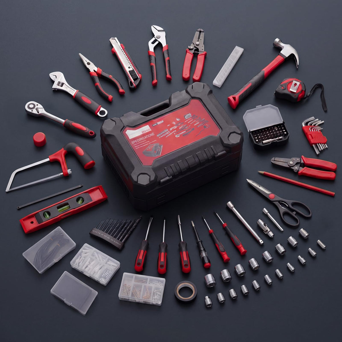 OLIXIS 330 Piece Home Repair Tool Kit with Pull Out Drawer - OLIXIS Official Imagery - 4