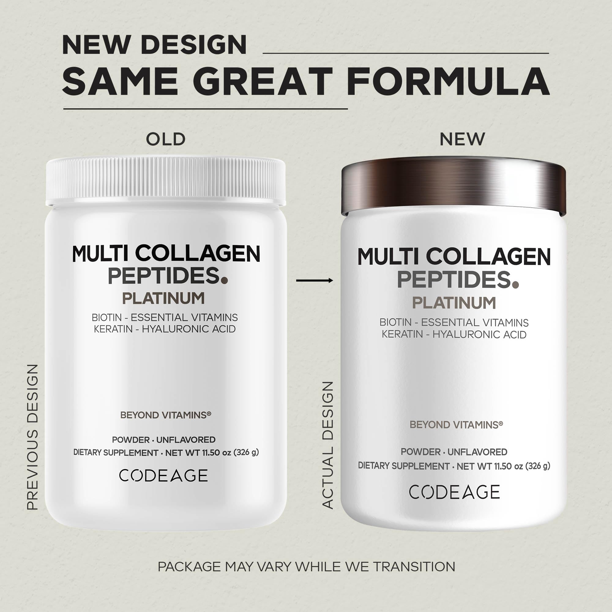 Codeage Multi Collagen Powder Biotin 10000mcg Keratin - Codeage Official Imagery - 4