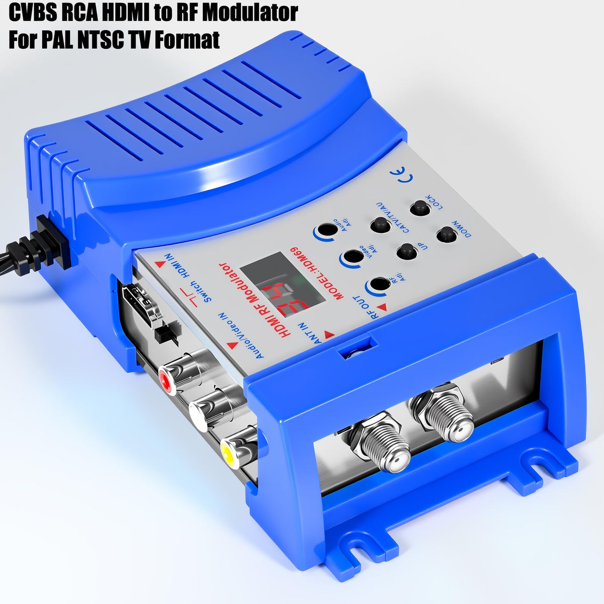HDMI to RF Modulator VHF UHF AV to RF Coaxial Converter CVBS - RQG Official Imagery - 4