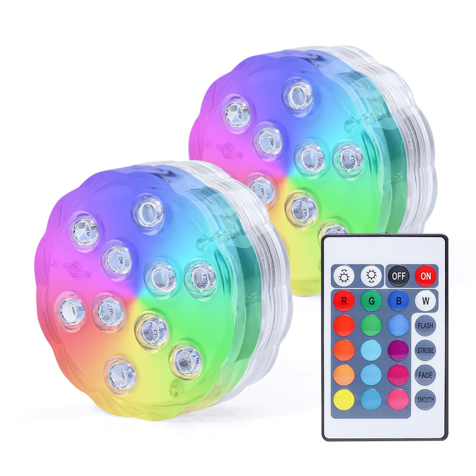 AquaMiracle Submersible LED Lights with Remote Waterproof Battery - AquaMiracle Official Product View 1
