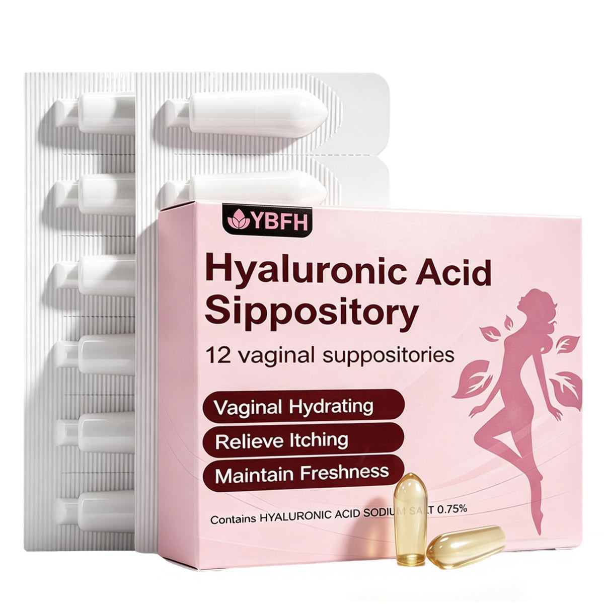 Vaginal Moisturizer Suppositories Hyaluronic Acid for - YBFH Official Imagery - 2