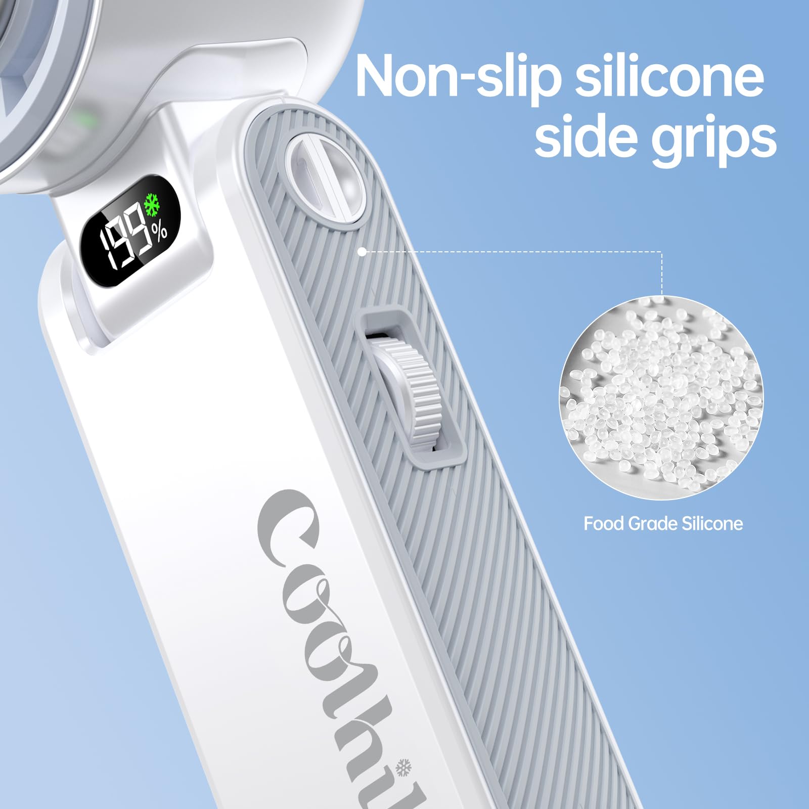 Coolhill Handheld Portable fan with Turbo Cooling 5500mAh 199 Spe by Coolhill - Angle View 7