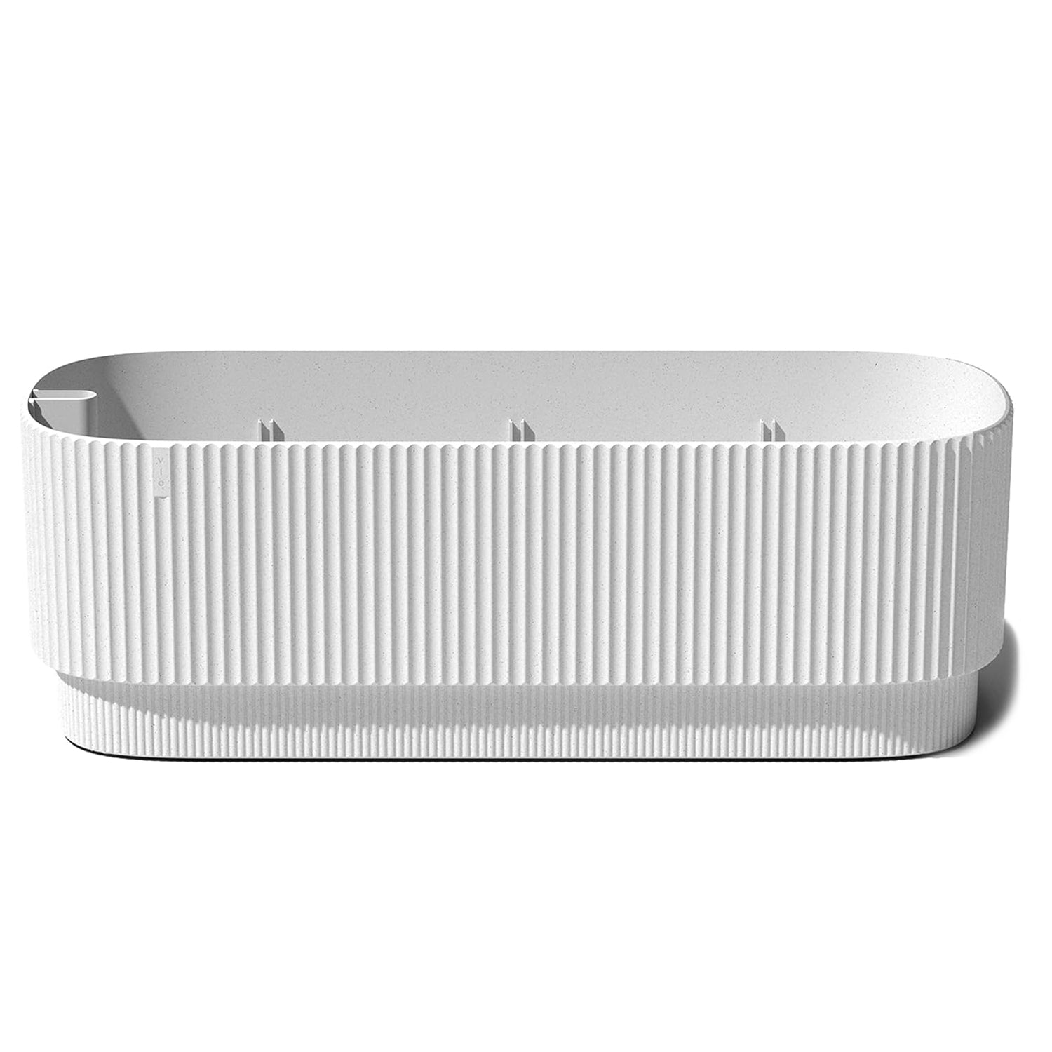 Veradek Demi Series Long Planter for Porch, Patio, Backyard | Durable Plastic 42.25”