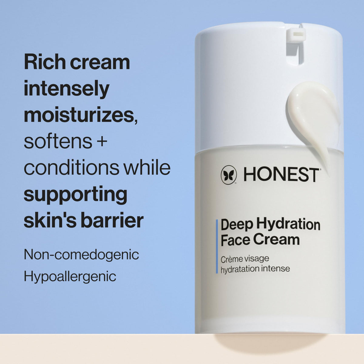 Honest Beauty Deep Hydration Face Cream for Dry Skin 1 7 fl - Honest Beauty Official Product Imagery - 3