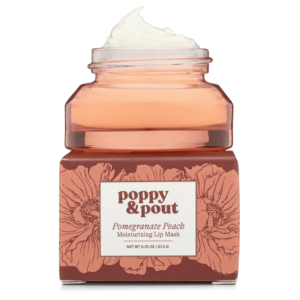 Poppy Pout Pomegranate Peach Overnight Lip Mask Natural Lip - Poppy & Pout Official Imagery - 2