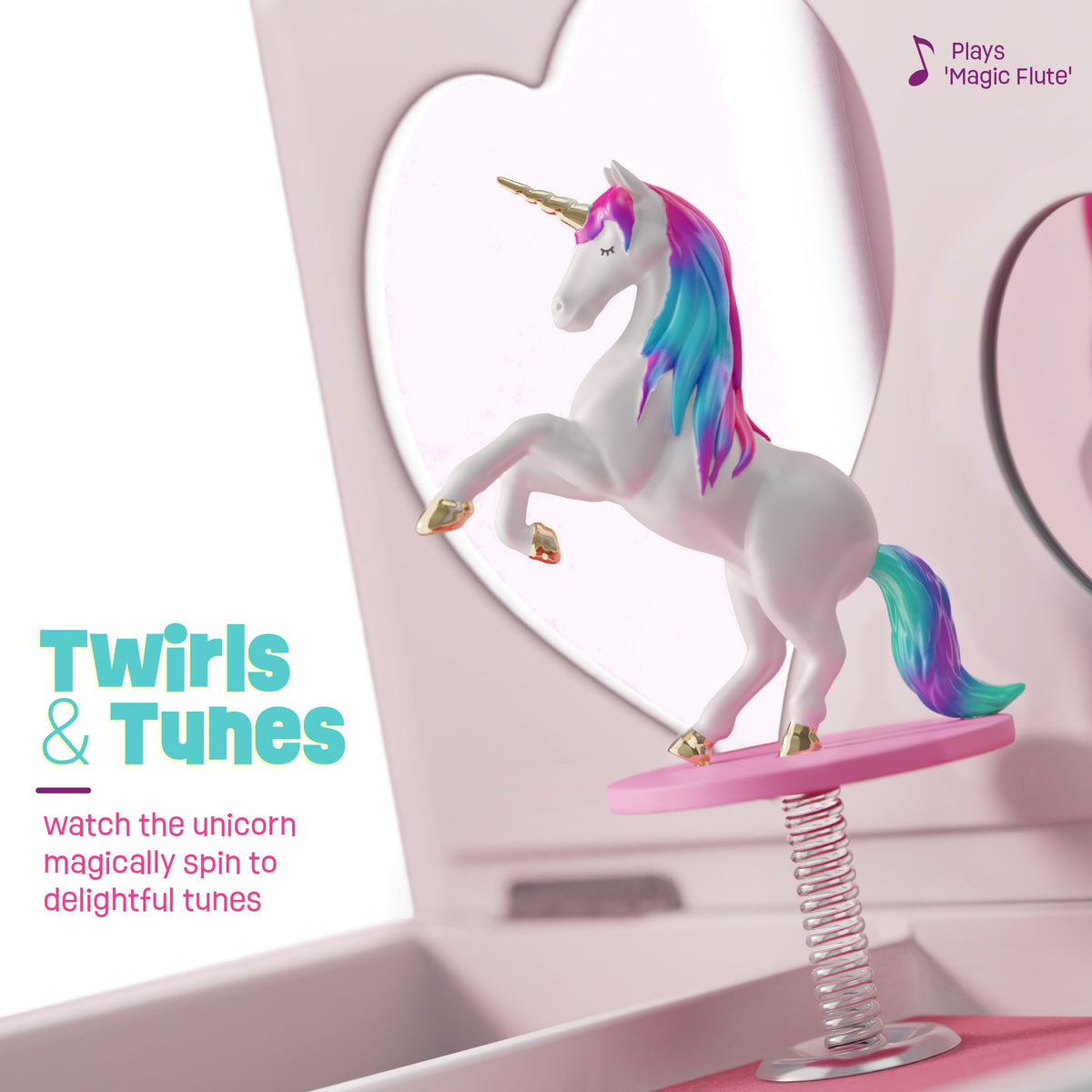 Pretty Me Unicorn Musical Jewelry Box for Kids - Pretty Me Official Imagery - 7