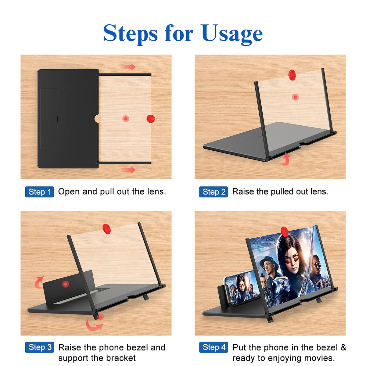 18 Screen Magnifier 3D HD Mobile Phone Magnifier Projector - Fanlory Official Imagery - 5