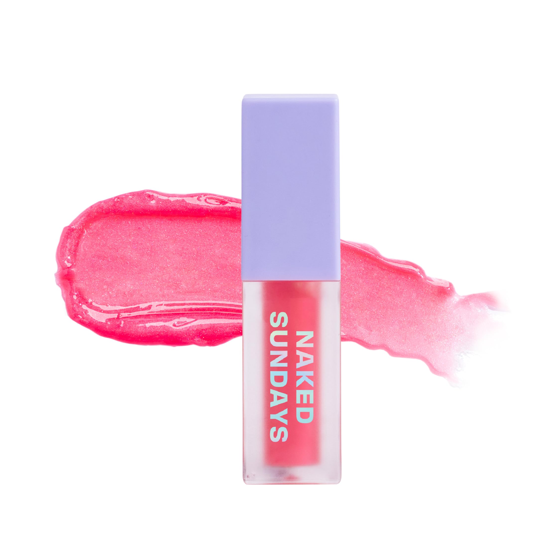 Naked Sundays SPF 50 Glow & Go Lip Oil, Watermelon, 4.5ml - Product Imagery
