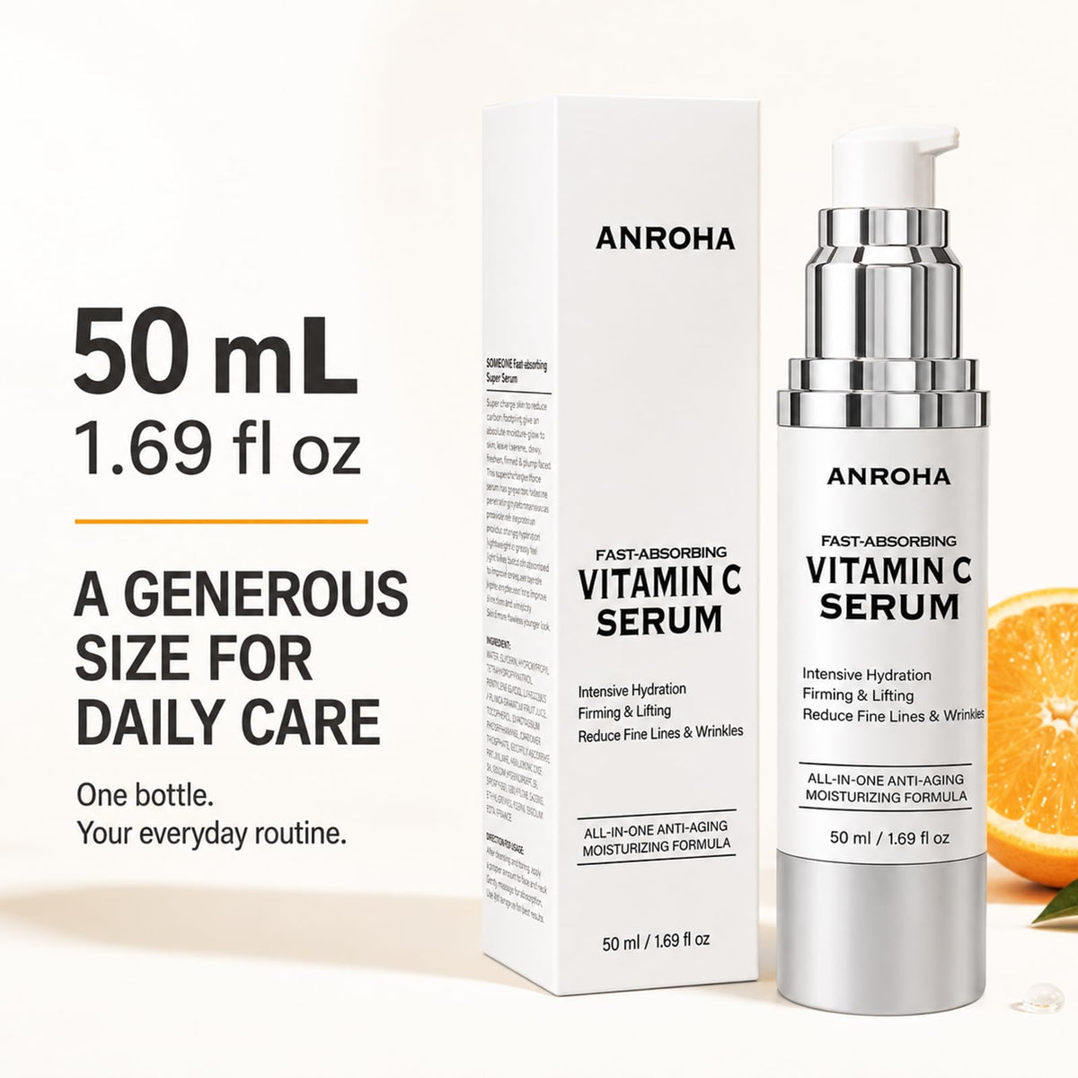 Super Vitamin C Face Serum for Women Over 70 Mature Skin - Anroha Official Imagery - 7