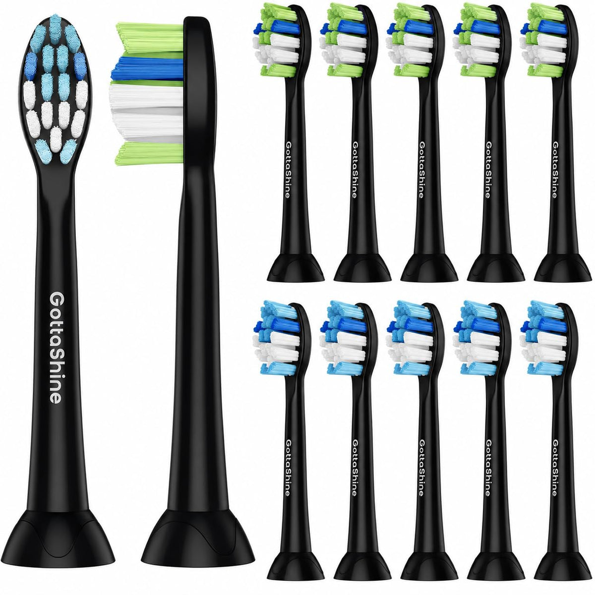 Replacement Toothbrush Heads for Philips Sonicare Plaque - GottaShine Official Imagery - 1
