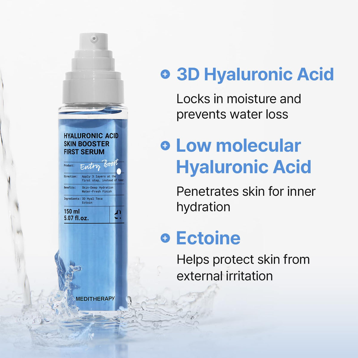 MEDITHERAPY Hyaluronic Acid Serum 5 07 fl oz - MEDITHERAPY Official Product Imagery - 7