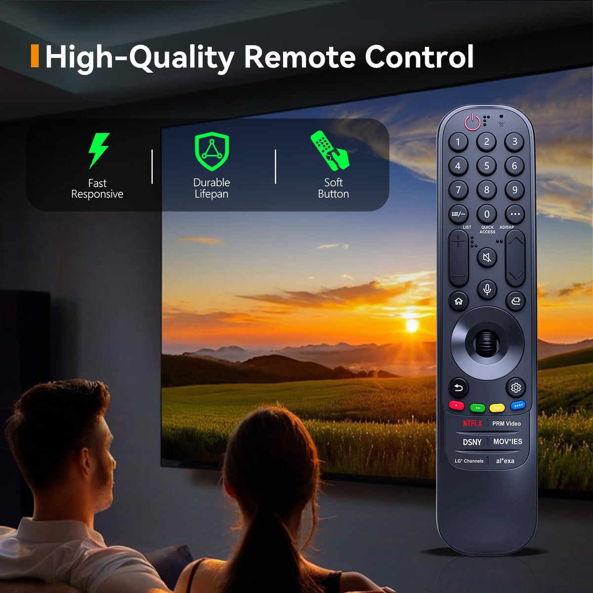 Replacement MR24GA AKB76045005 Voice Remote Control for LG - HZIME Official Imagery - 5