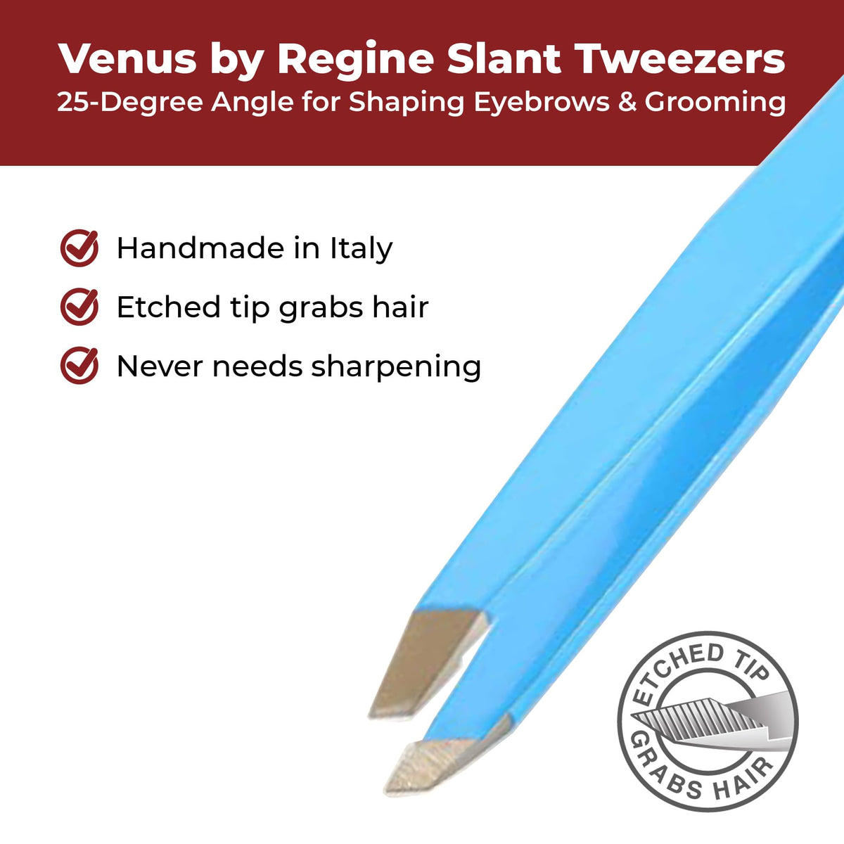 Venus by Regine Slant Tweezers Blue - Regine Switzerland Official Imagery - 5
