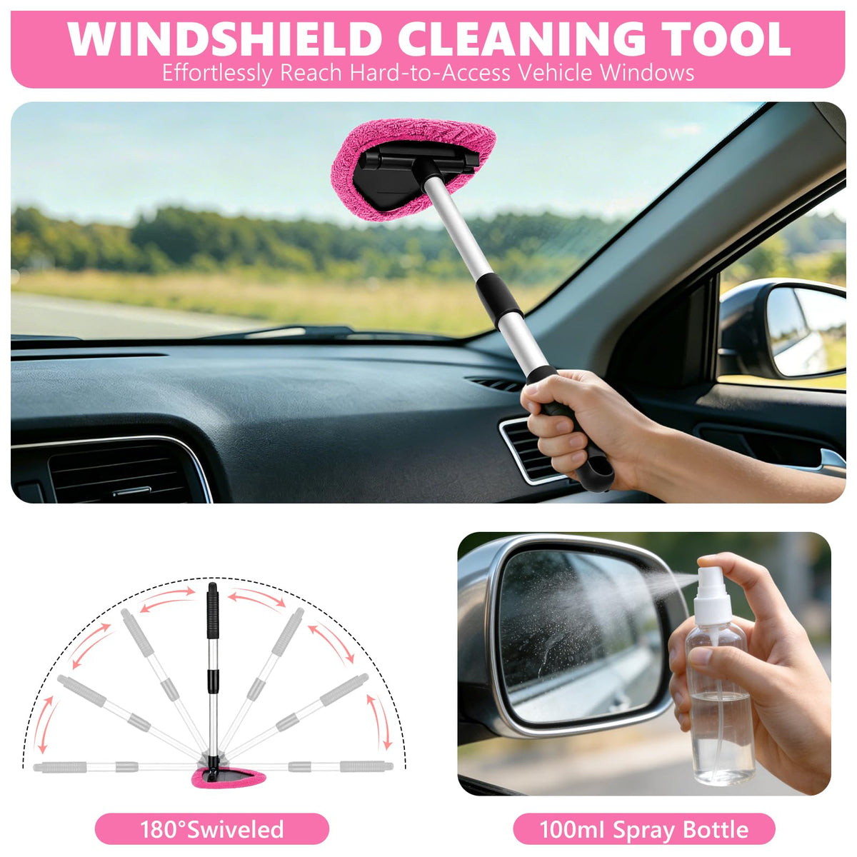 21PCS Car Detailing Kit Interior Cleaner - YJUSMAK Official Imagery - 5