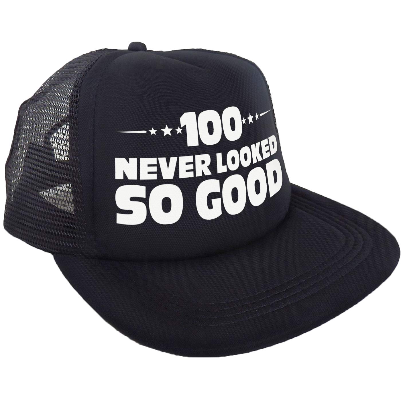 Sterling James Co. 100 Never Looked So Good Novelty Trucker Hat - - Sterling James Co. Official Product View 1