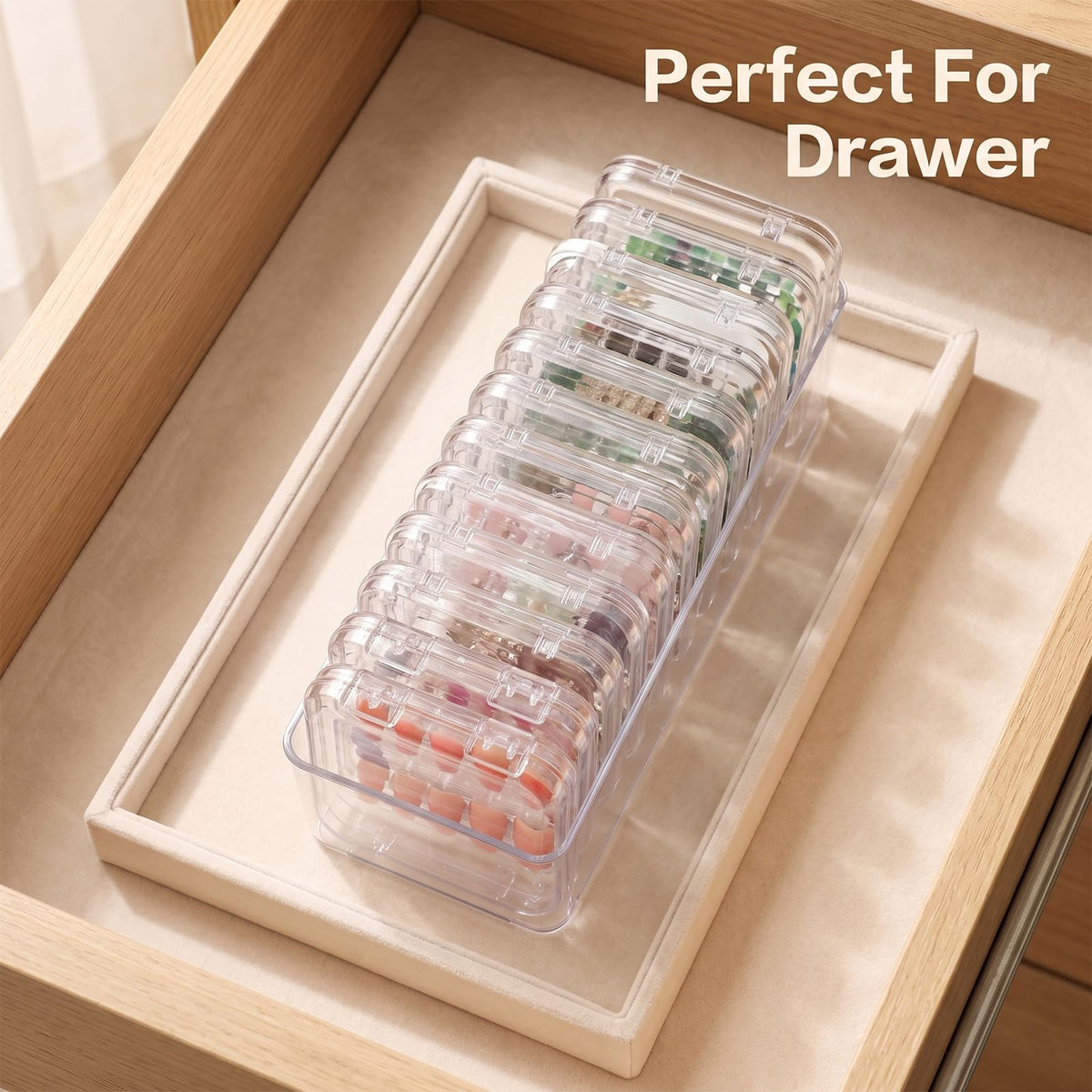 26 Pcs Acrylic Jewelry Box Bracelet Organizer 2 Long Cases - Nodaaiie Official Imagery - 7