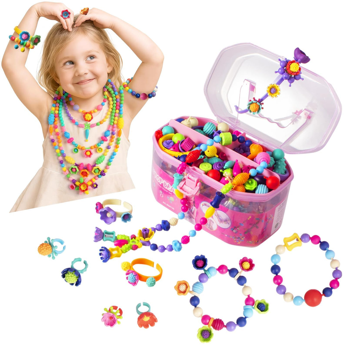BIRANCO Pop Beads Jewelry Making Kit - BIRANCO. Official Imagery - 2